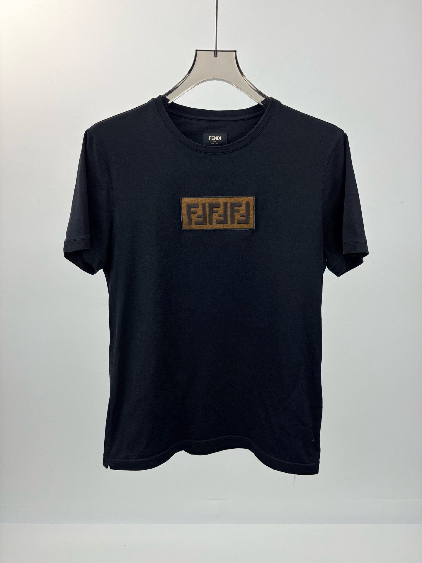 Fendi FENDI Double F Embroidered Logo T-Shirt Size US M / EU 48-50 / 2 - 1 Thumbnail