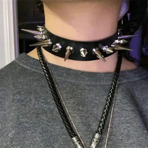 Other Punk Long Spike Choker Size ONE SIZE - 4 Thumbnail