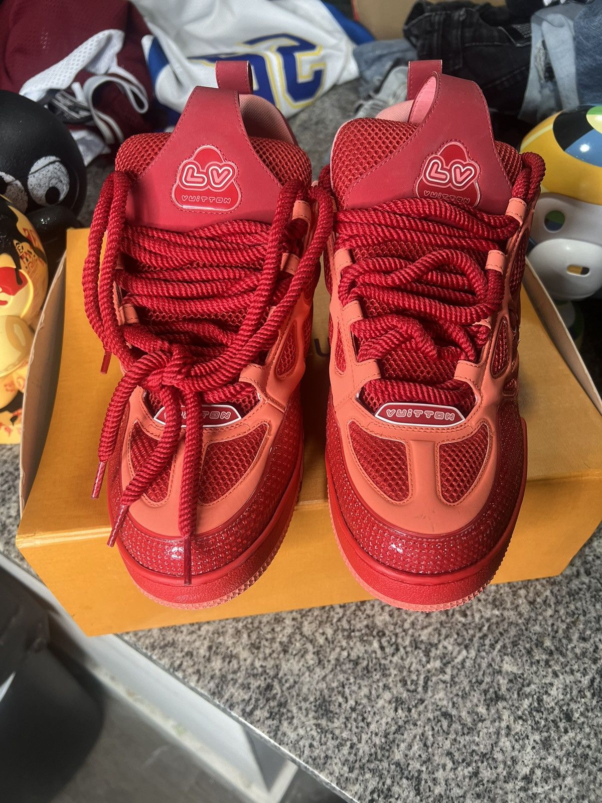 Louis Vuitton Lv Skate Sneaker ‘Red’ Size US 12 / EU 45 - 17 Thumbnail