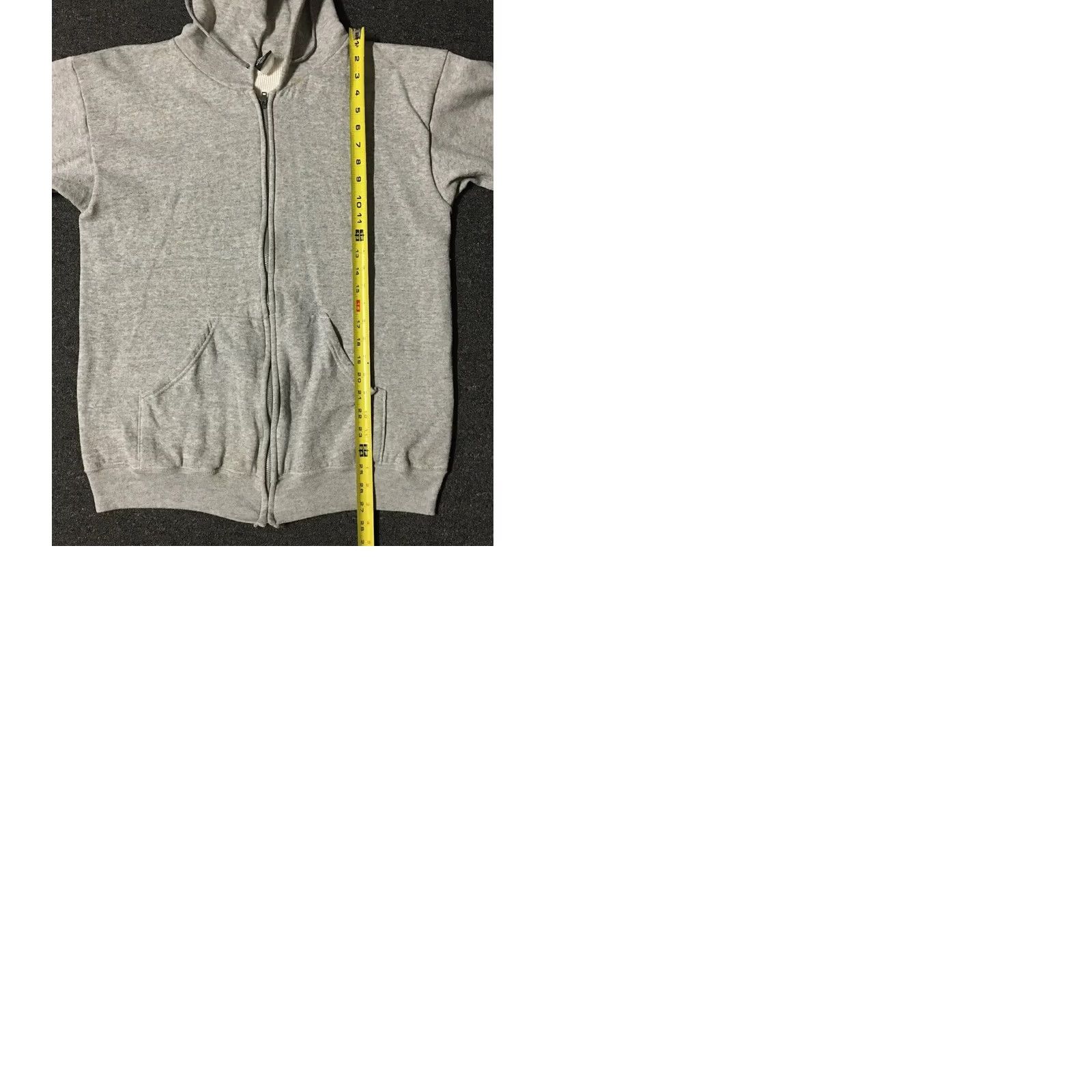Vintage VINTAGE Surf Hoodie Shirt M Gray 80s Distressed Thermal Lined Zip USA Track Mockup Mens Size US M / EU 48-50 / 2 - 9 Thumbnail