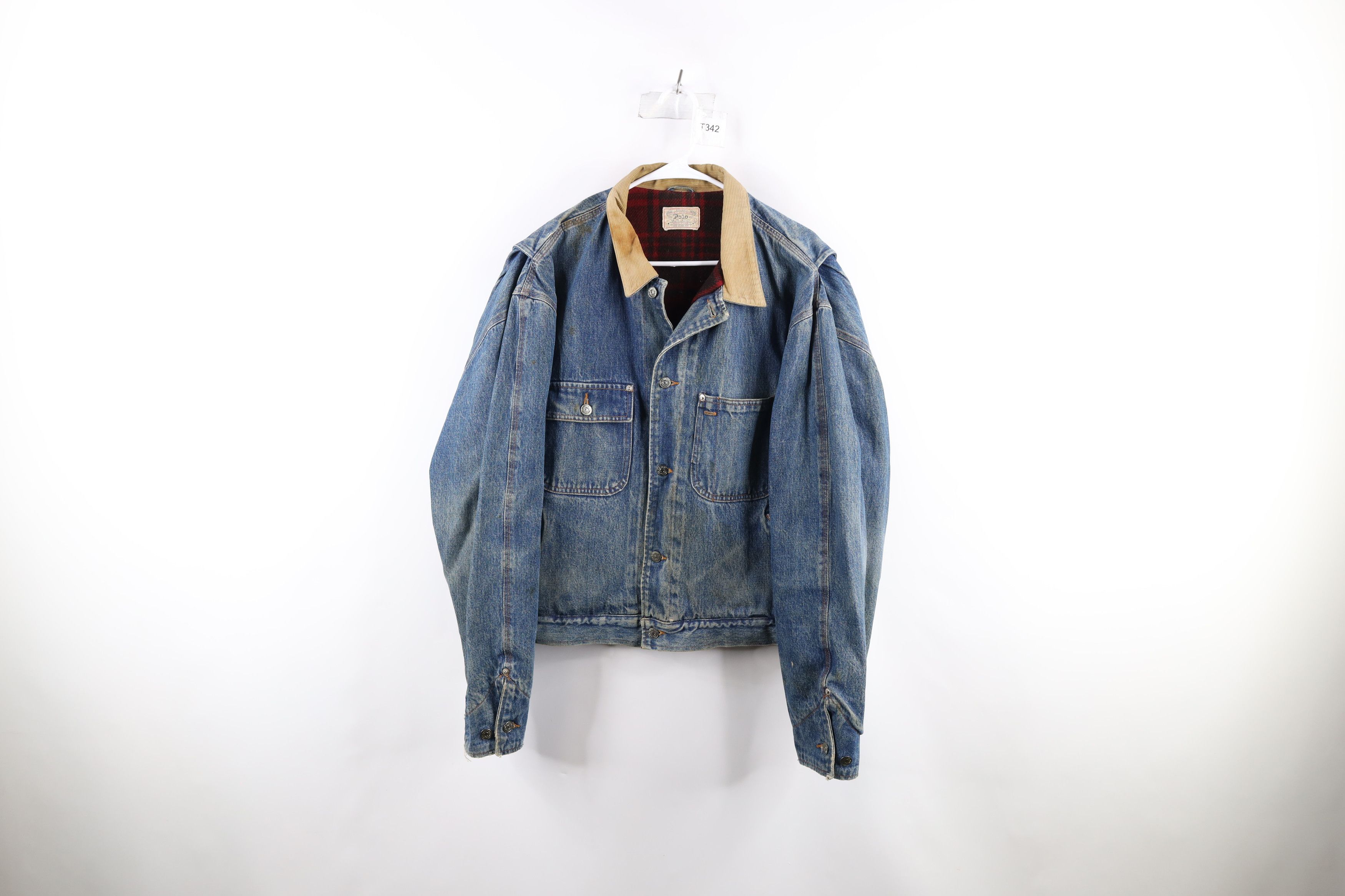 Vintage 90s Ralph Lauren Dungarees Denim Trucker Jacket