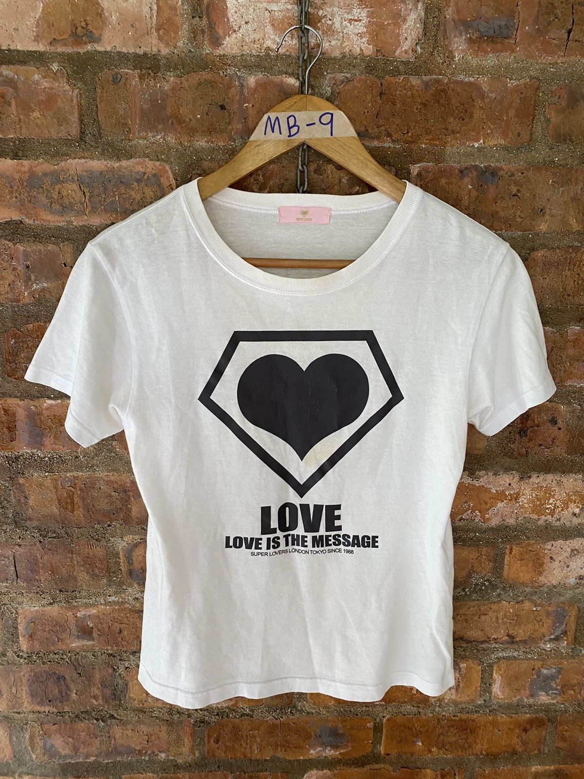 Super Lovers 1990s Iconic LOVE is a Messenger poem tee Size M / US 6-8 / IT 42-44 - 2 Thumbnail