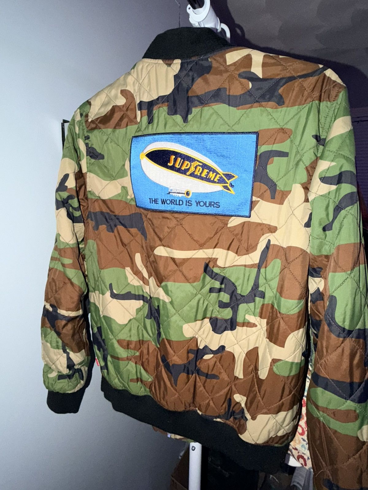 Supreme Supreme Camo The World Is Yours Blimp Quilted Bomber M Size US M / EU 48-50 / 2 - 3 Thumbnail