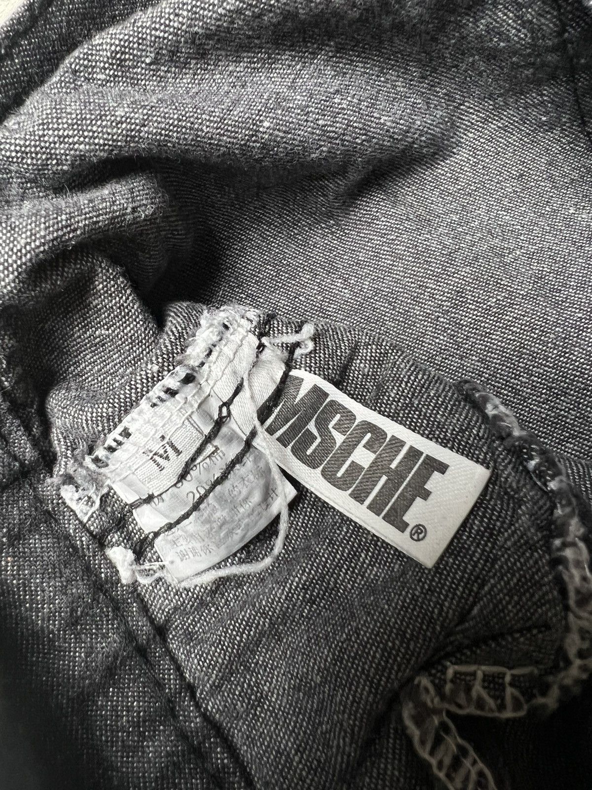 Japanese Brand MSCHE like a kapital black acid wash soft pants Size US 30 / EU 46 - 5 Thumbnail