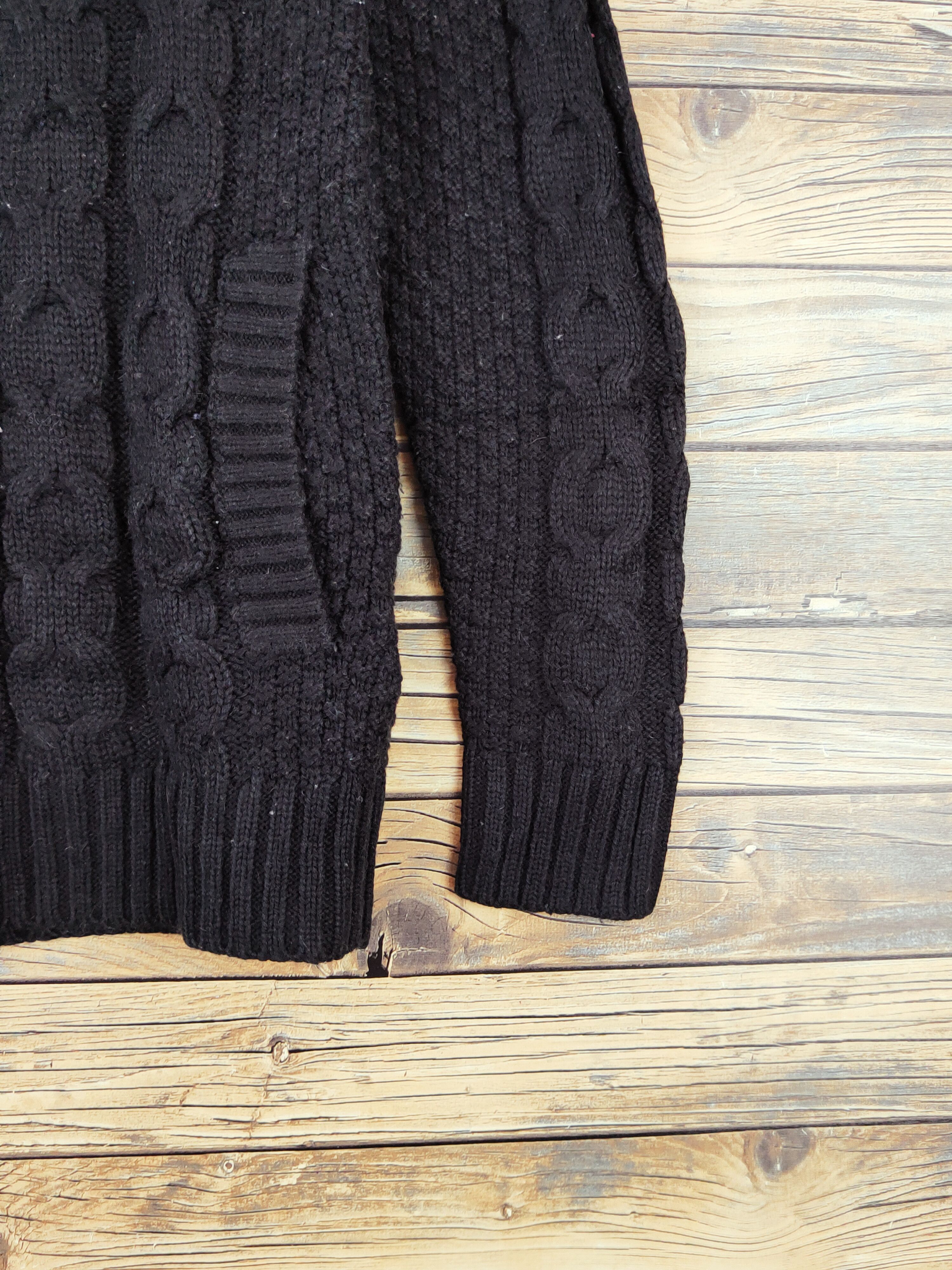 Homespun Knitwear × Vintage Divided H&M Black Knitwear Cardigan #W981 Size XS / US 0-2 / IT 36-38 - 6 Thumbnail