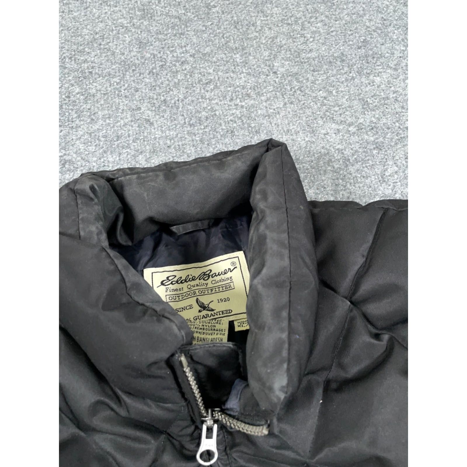 Eddie Bauer Eddie Bauer Vest Women's XL Black Quilted Goose Down Puffer Insulated Size XL / US 12-14 / IT 48-50 - 6 Thumbnail