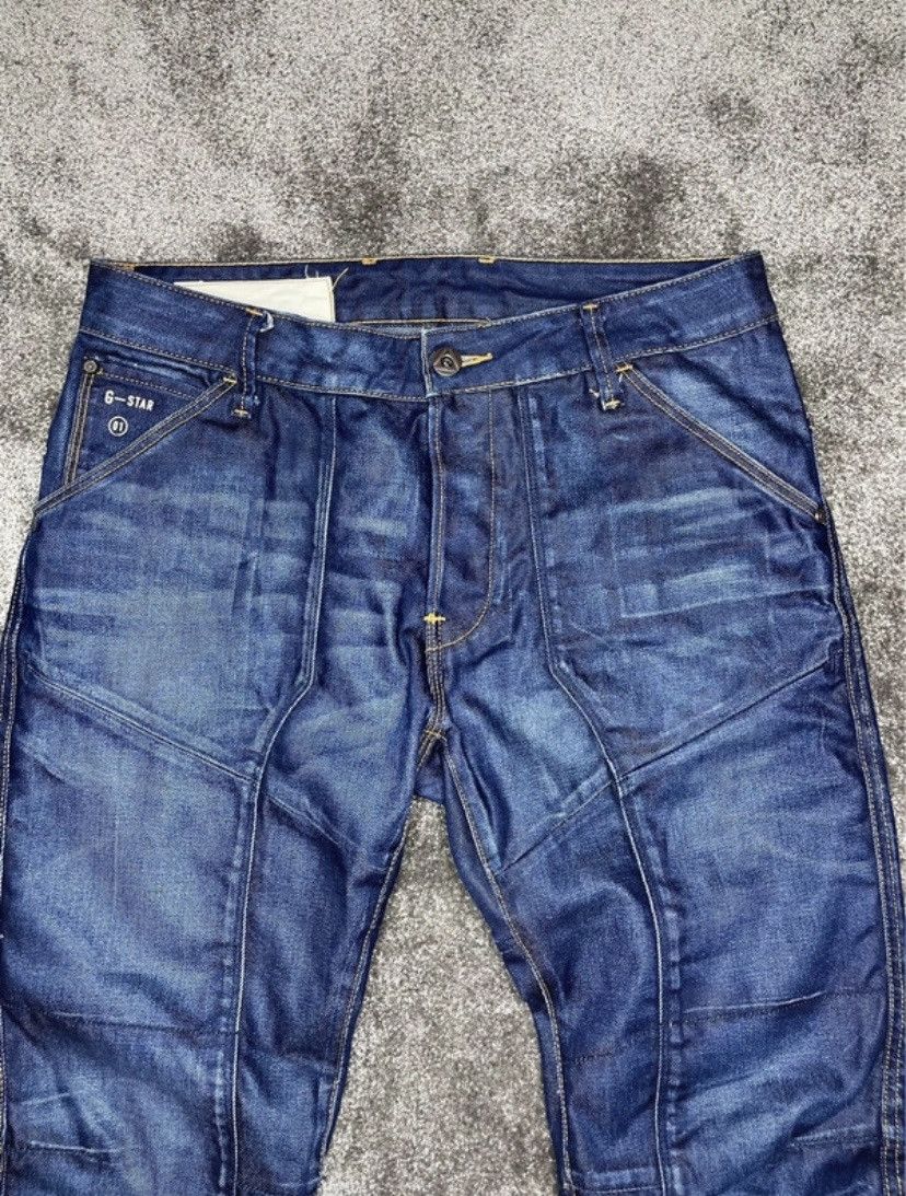 G-Star G-Star Raw Ranch 5620 3D Tareped Jeans Dark Indigo Denim Size US 34 / EU 50 - 3 Thumbnail