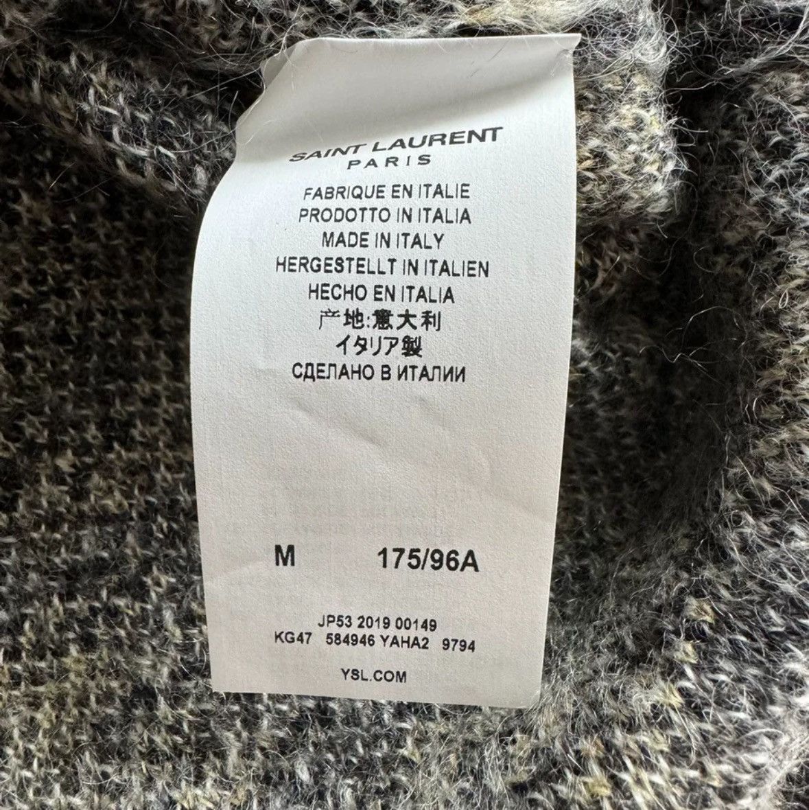Saint Laurent Paris × Yves Saint Laurent Saint Laurent cat leopard print sweater2412-Nextarrow Size US M / EU 48-50 / 2 - 4 Thumbnail