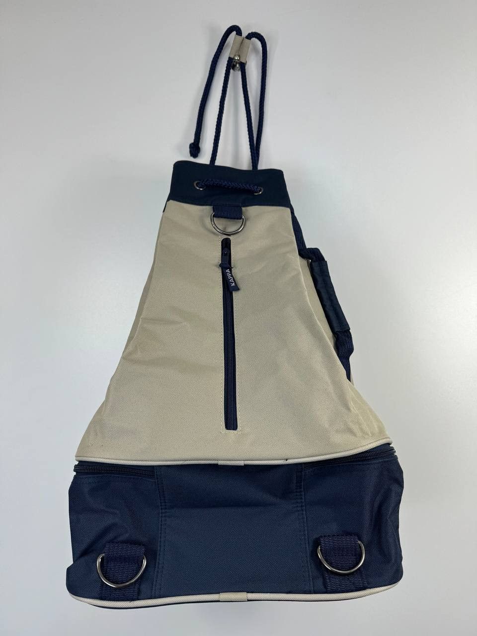 Kappa Kappa Drawstring Backpack Blue White Gym Bag Sports Sackpack Size ONE SIZE - 8 Thumbnail