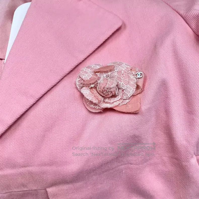 Chanel Chanel Pink denim jacket Size S / US 4 / IT 40 - 6 Thumbnail