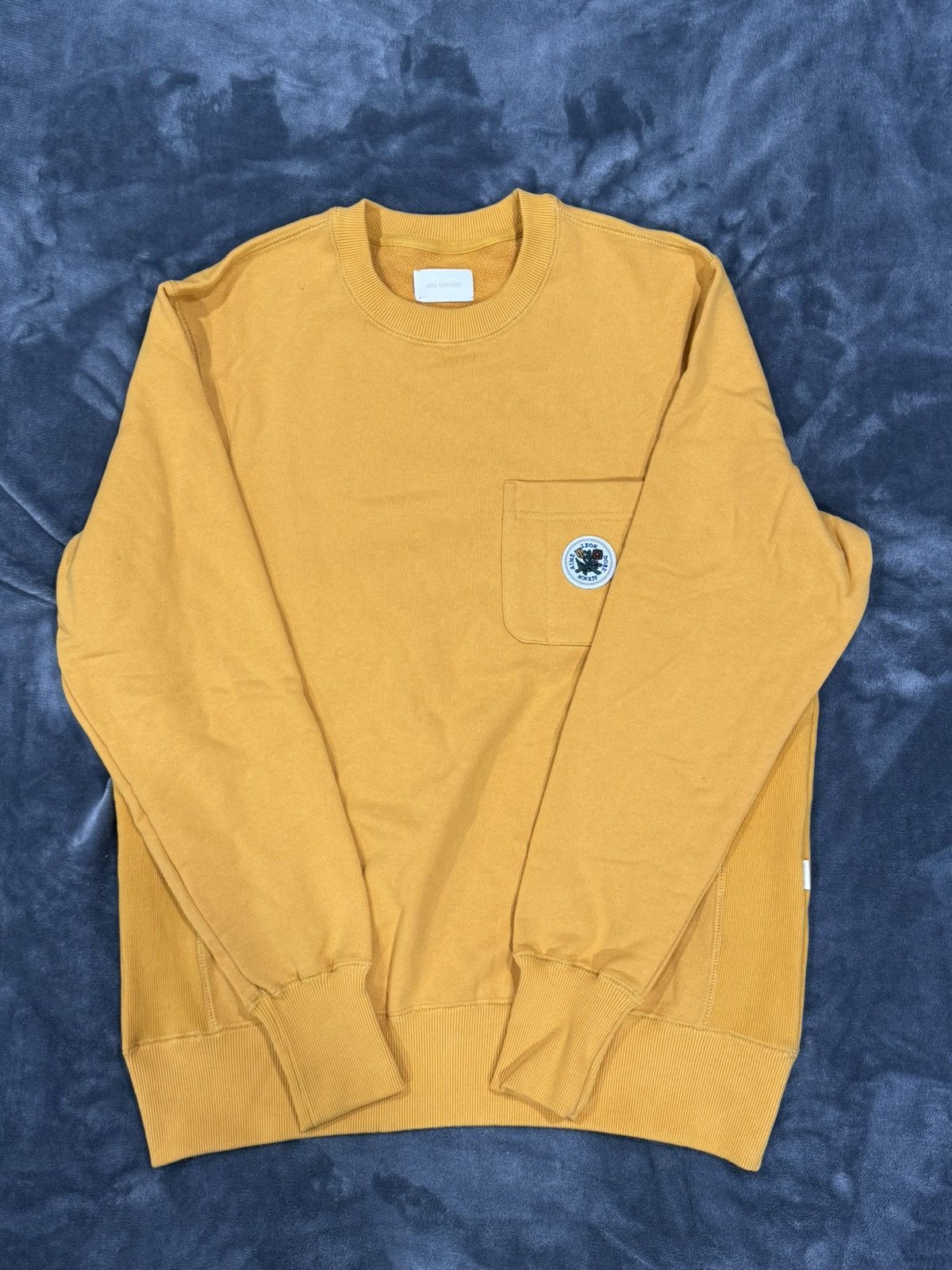 image of Aime Leon Dore Crewneck in Yellow, Men's (Size Small)