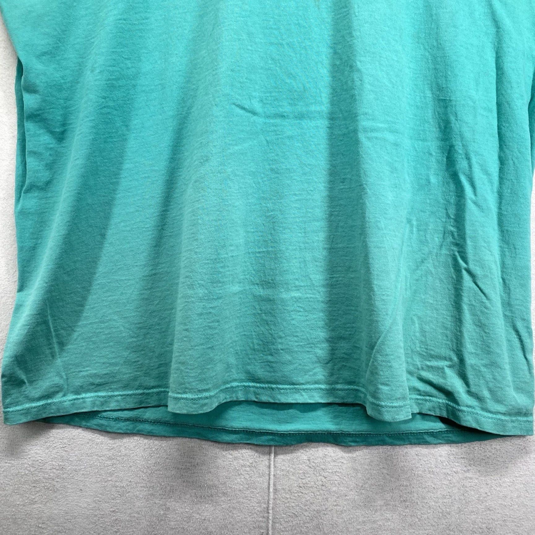 Russell Athletic VINTAGE Russell Athletic T-Shirt Large Teal Crew Neck 90s Men Size US L / EU 52-54 / 3 - 4 Thumbnail