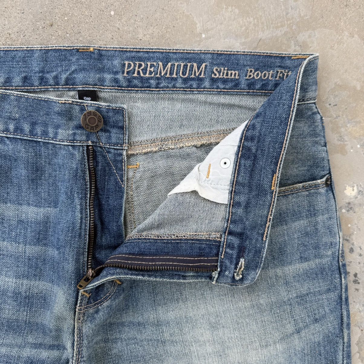 Gap Vintage Gap Flare Bootcut Faded Denim Jean Pants W35x30.5 Size US 35 - 8 Thumbnail