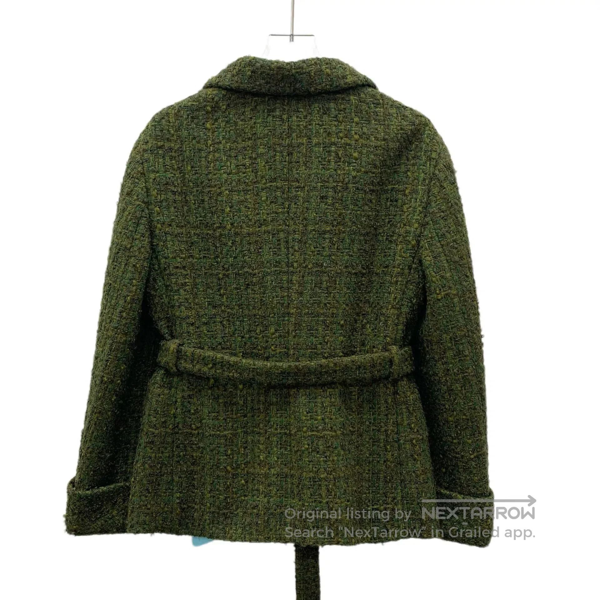 Gucci Gucci Green Wool Tweed Jacket. Size US XS / EU 42 / 0 - 2 Thumbnail