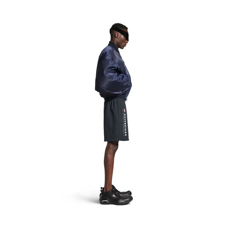 Balenciaga o1w1db10526 Unity Sport Shorts in Faded Black Size US 26 / EU 42 - 3 Thumbnail