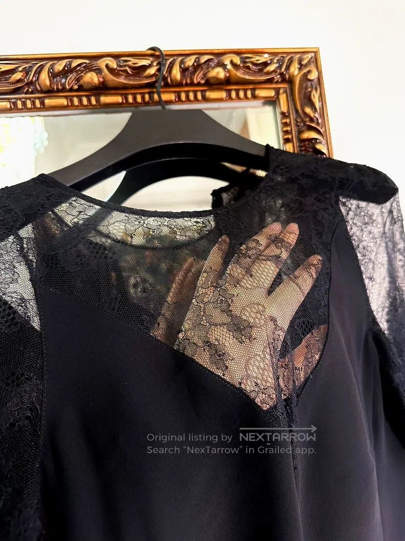 Valentino Valentino Silk V-neck dress little black dress Size M / US 6-8 / IT 42-44 - 7 Thumbnail