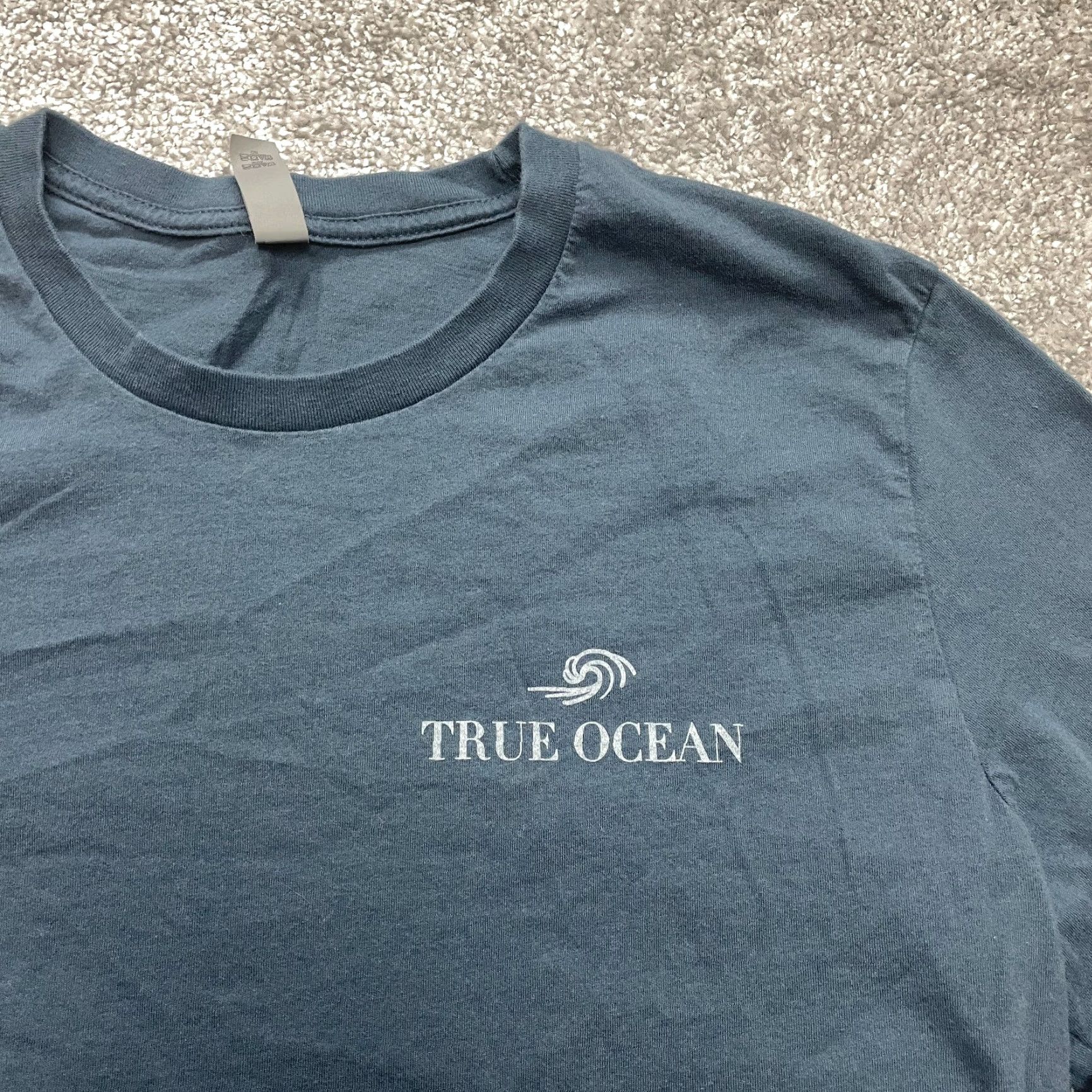 Next Level Next Level Shirt Adult Medium Blue Long Sleeve Cotton The Ocean Find Your Wave Size US M / EU 48-50 / 2 - 2 Thumbnail