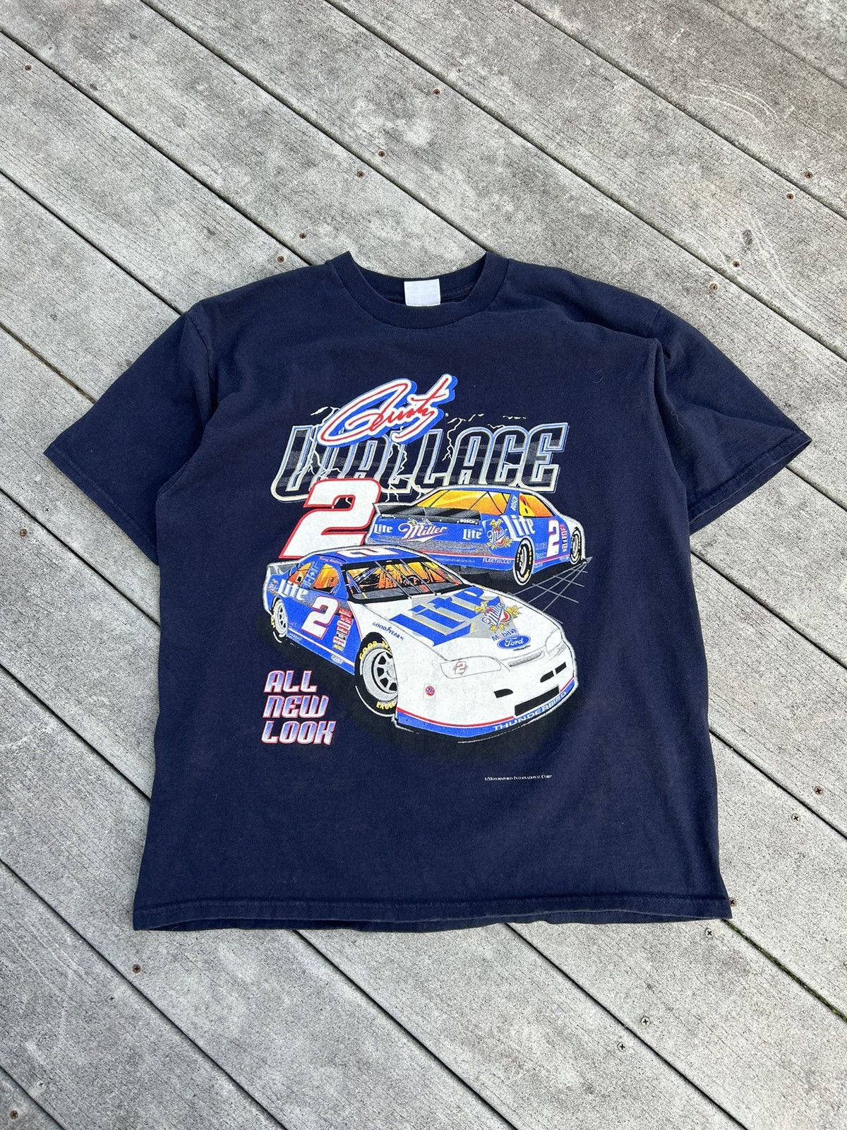 NASCAR × Vintage Vintage NASCAR Rusty Wallace Shirt Size US XL / EU 56 / 4 - 1 Thumbnail