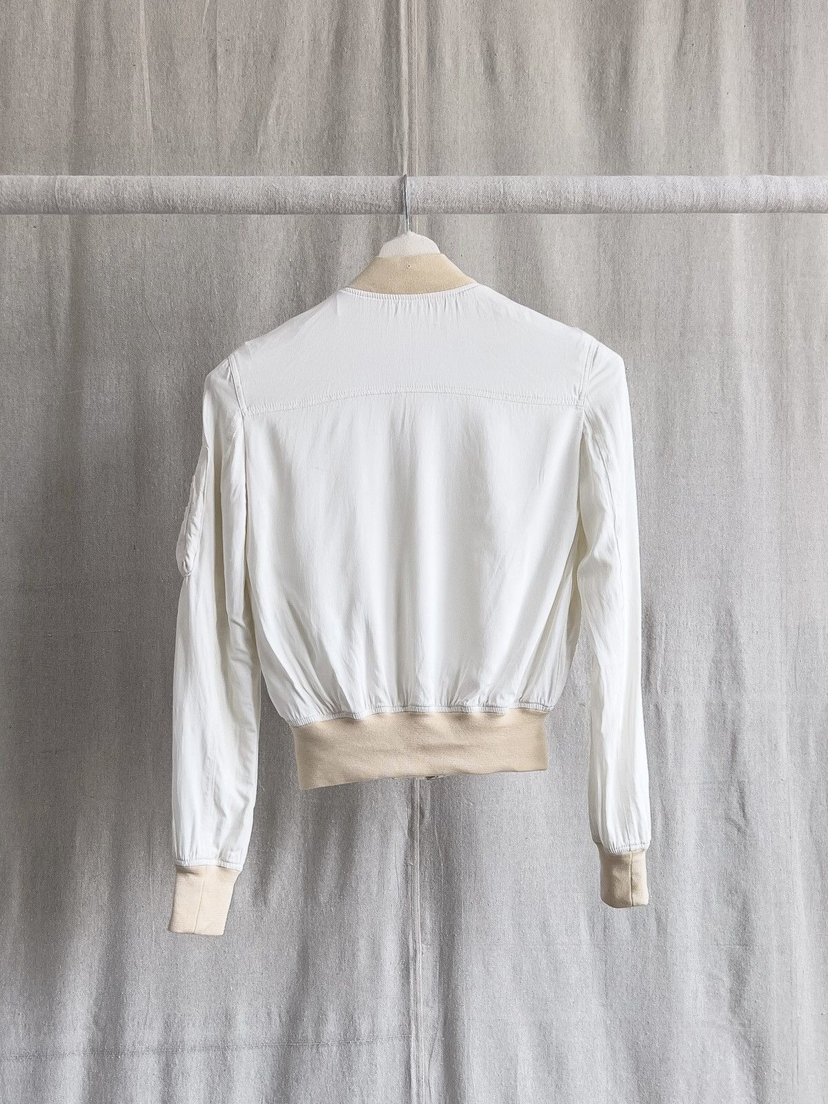 Rick Owens Rick Owens Mainline SS15 “FAUN” Silky Milk MA1 Bomber Size XS / US 0-2 / IT 36-38 - 4 Thumbnail