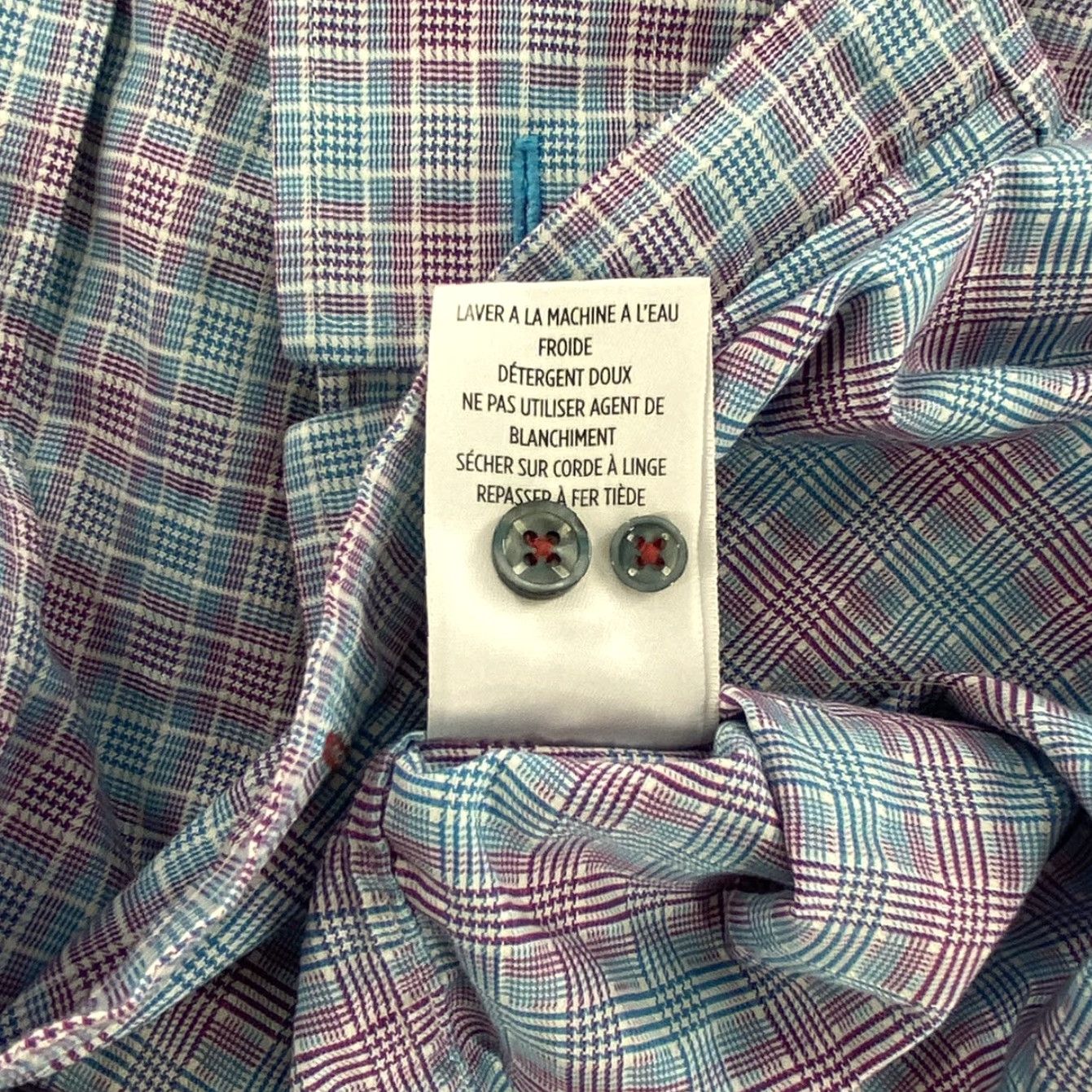 Robert Graham VINTAGE Robert Graham Men's Shirt XL Blue Plaid Button-Up Casual Modern Americana Size US XL / EU 56 / 4 - 7 Thumbnail