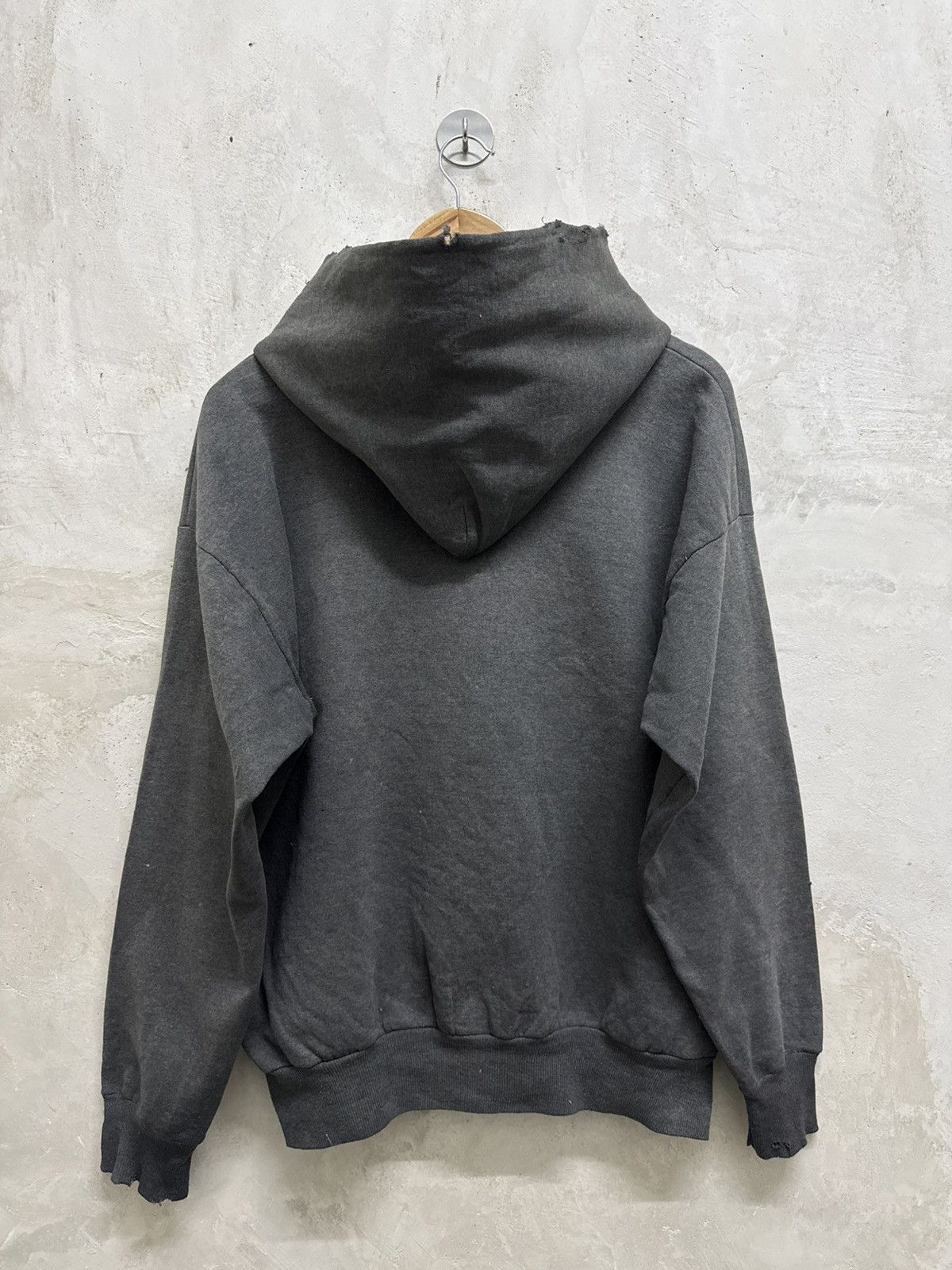 Vintage Thrashed Sun Faded Zipper Distressed Hoodie Size US L / EU 52-54 / 3 - 5 Thumbnail