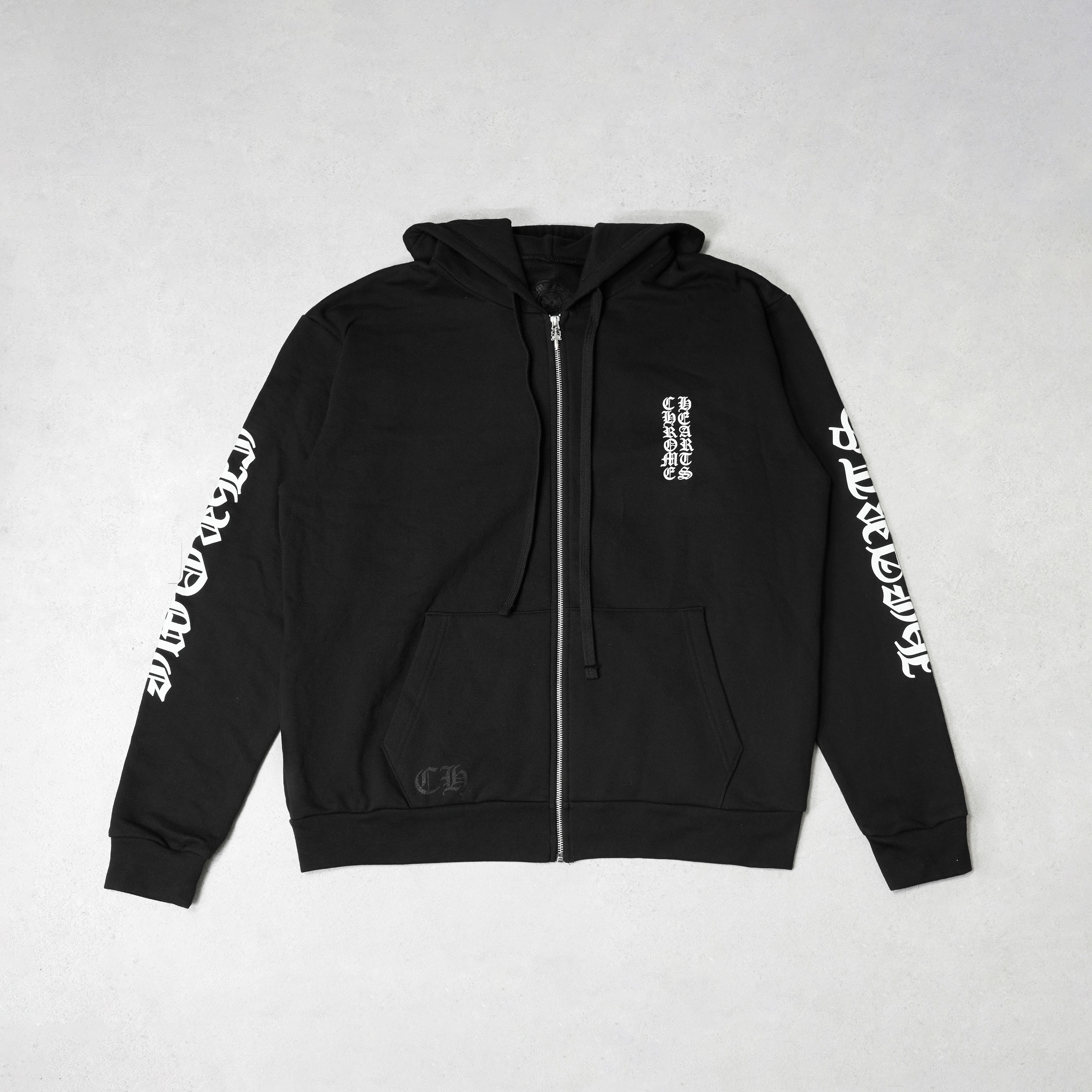 Chrome Hearts CHROME HEARTS Fleece Zip Hoodie BLACK Size US L / EU 52-54 / 3 - 1 Thumbnail