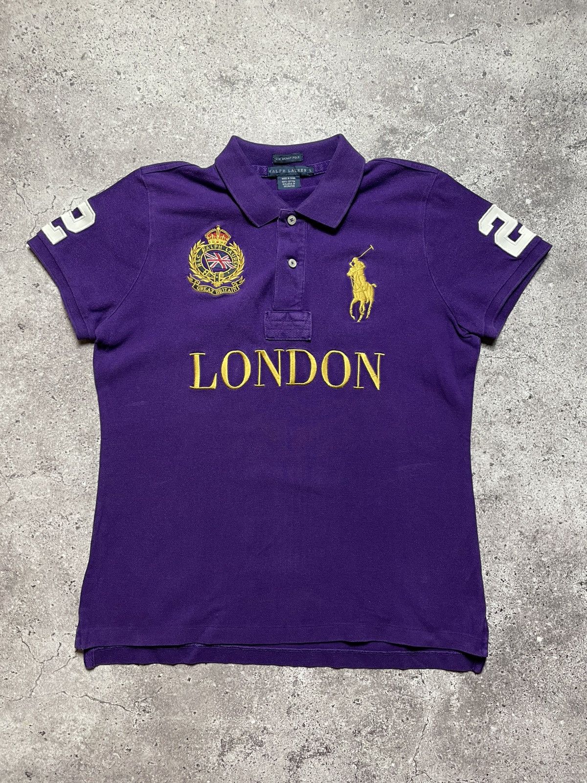 Ralph Lauren Vintage Ralph Lauren purple polo shirt woman Size L / US 10 / IT 46 - 2 Thumbnail
