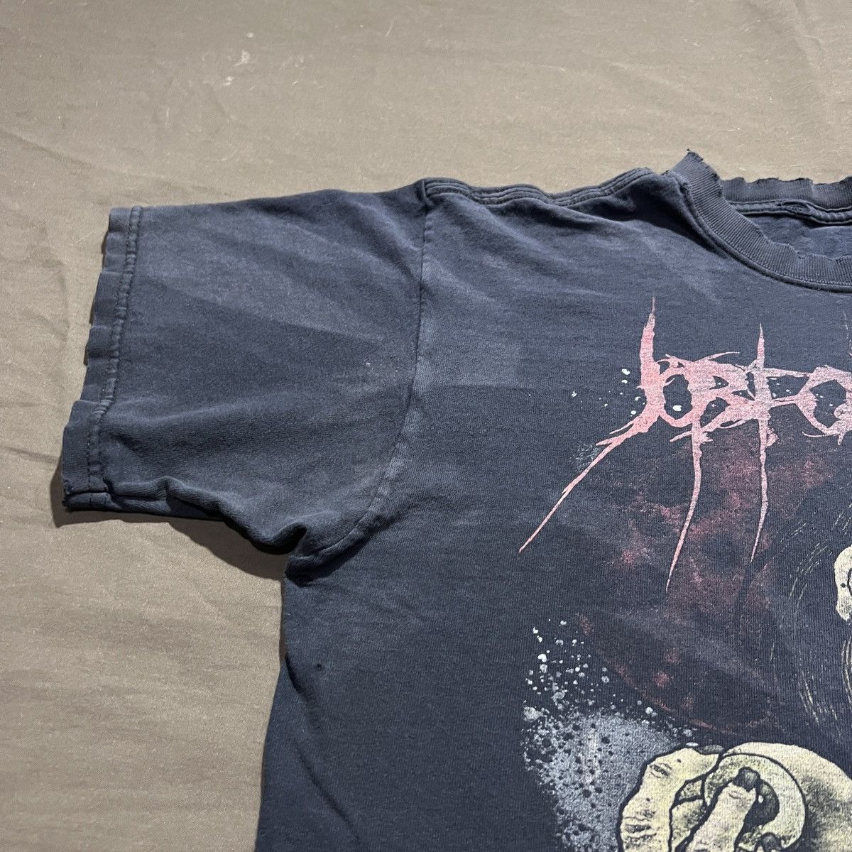 Vintage Y2K Job for a Cowboy Death metal Distressed Thrashed Faded Size US XL / EU 56 / 4 - 14 Thumbnail