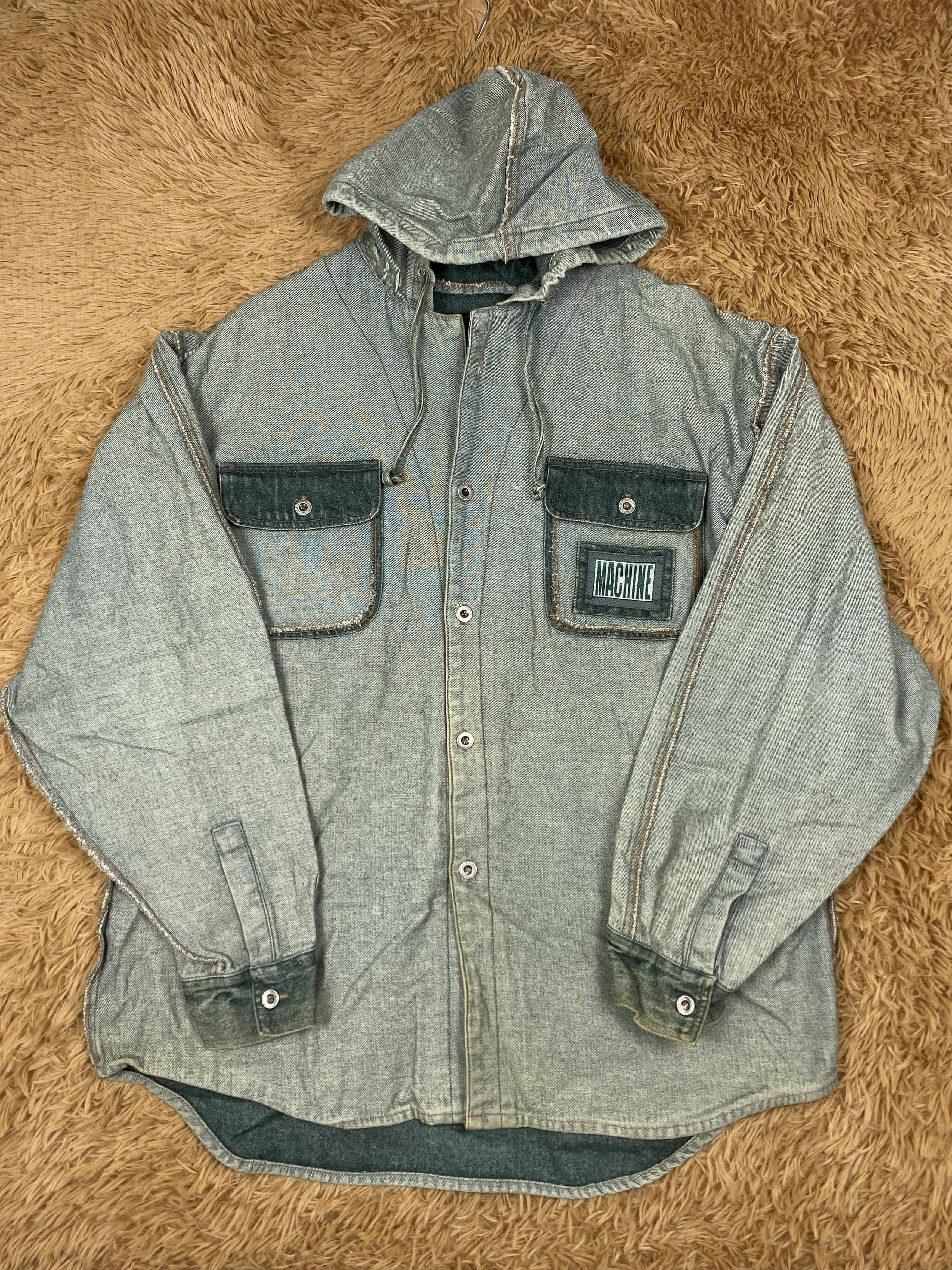 Japanese Brand Vintage Machine Denim Jacket DJ0762 Size US XXL / EU 58 / 5 - 4 Thumbnail