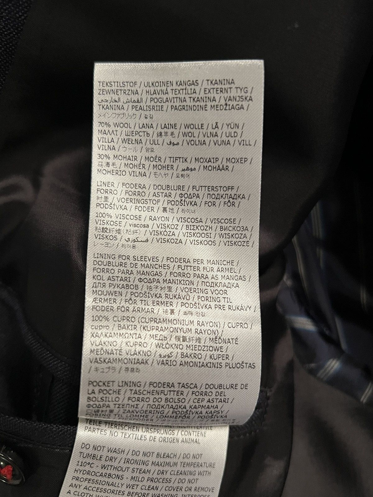 Maison Margiela NEW Sartorial Line Navy Mohair Wool Blazer Jacket Stitch Size 42R - 16 Thumbnail