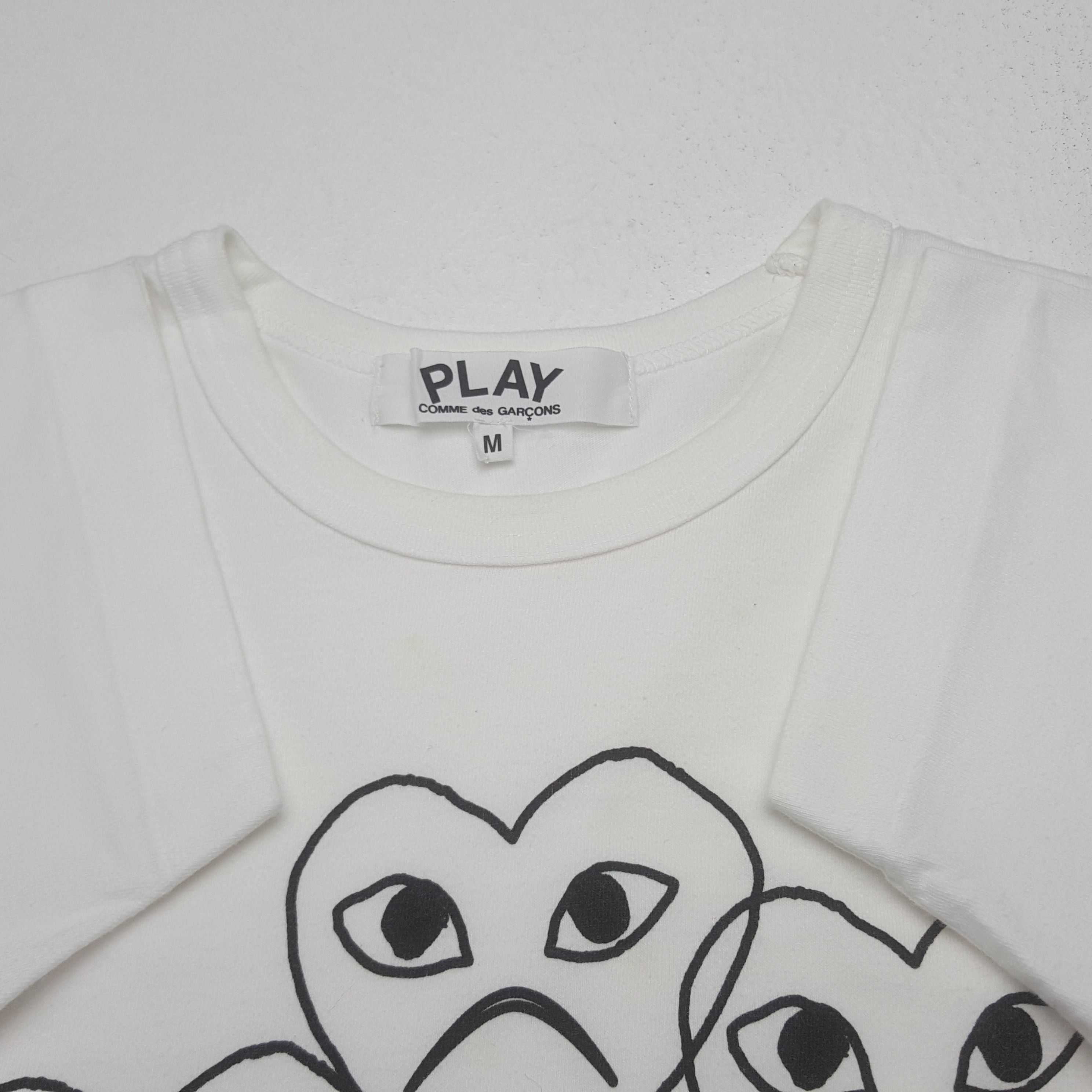 Comme des Garcons PLAY Vintage Comme des Garcons Play Designer Tshirt C319N54 Size US S / EU 44-46 / 1 - 4 Thumbnail