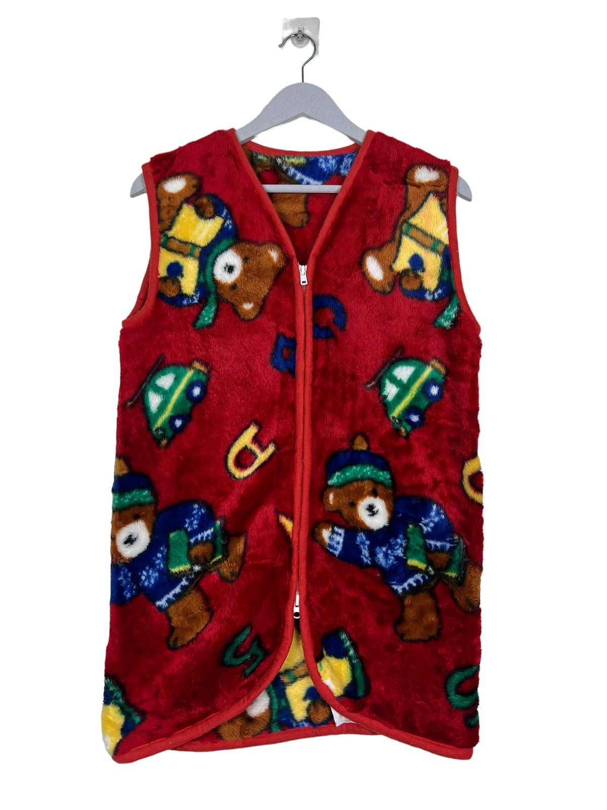 Japanese Brand 🔥 BEAR DEEP PILE FLEECE TANK TOP JACKET Size US M / EU 48-50 / 2 - 1 Thumbnail