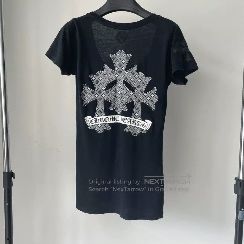 Chrome Hearts CHROME HEARTS Size S Black full printed cross stripes three Size US S / EU 44-46 / 1 - 2 Thumbnail