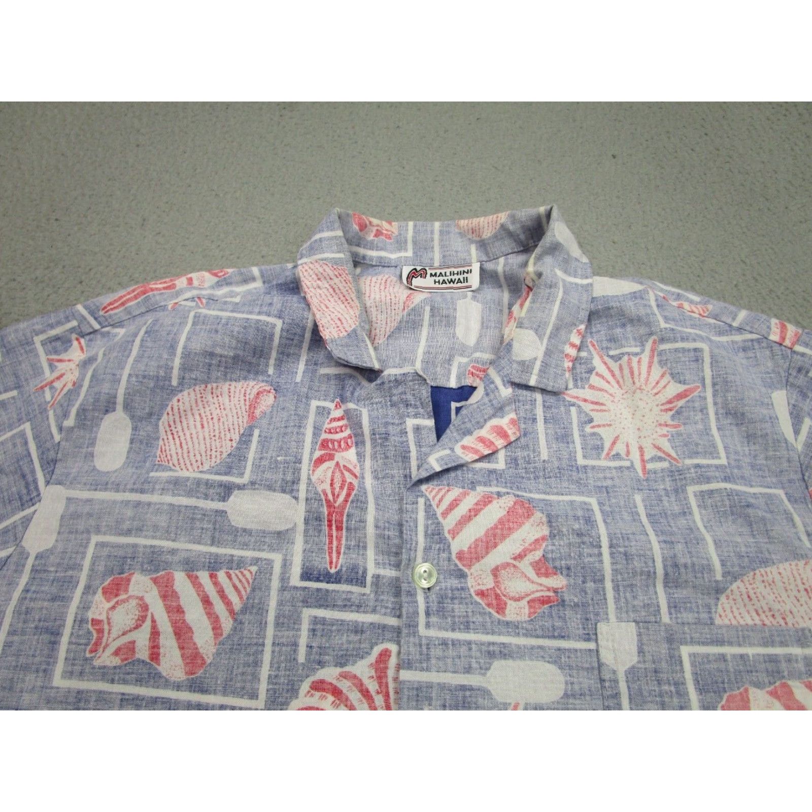 Vintage VINTAGE Malihini Blue Hawaiian Floral Short Sleeve Button-Up Shirt Mens M 80s 90s Size US M / EU 48-50 / 2 - 2 Thumbnail