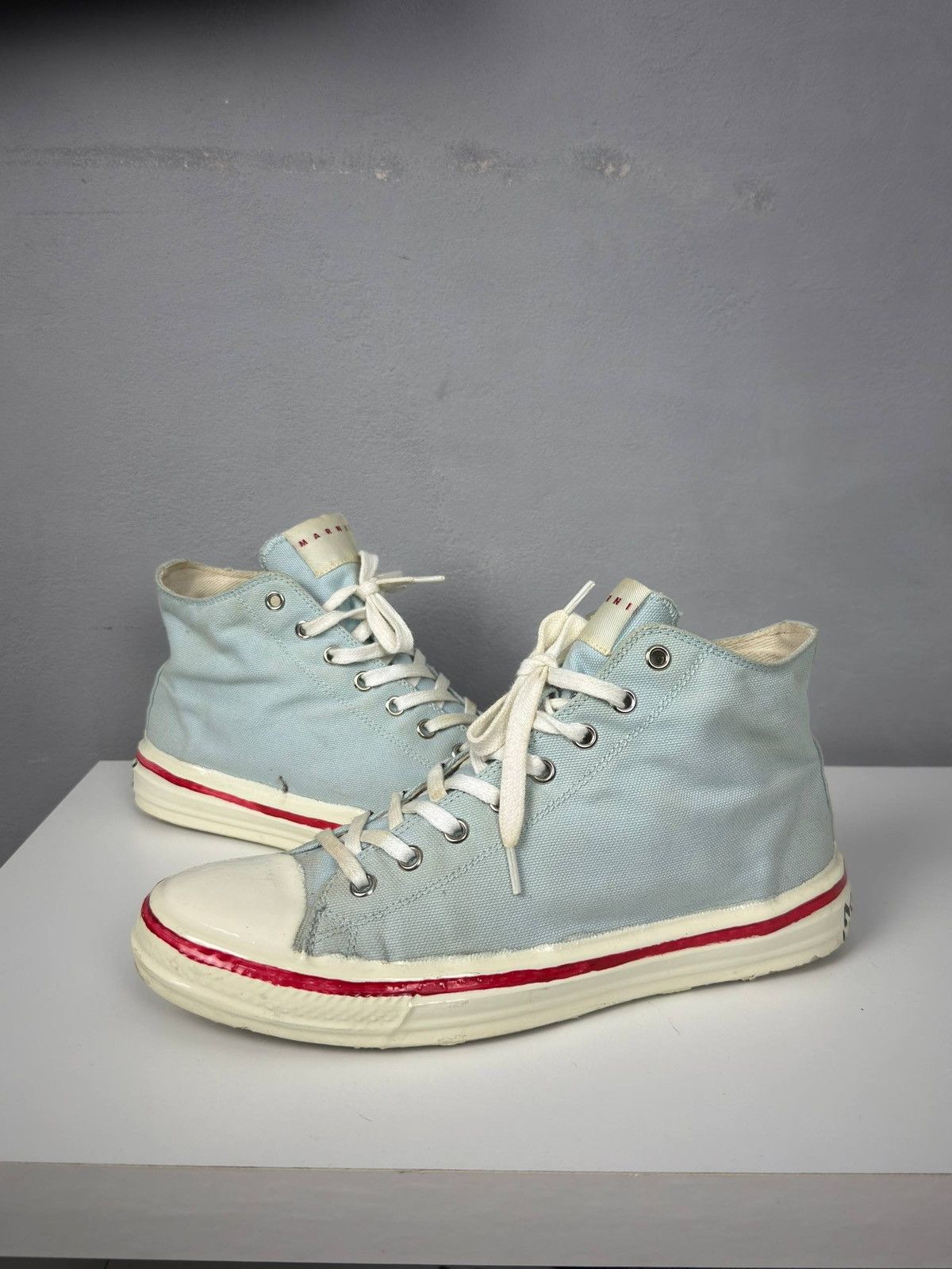 Marni Marni High Top Canvas Sneakers EU 39 Logo Size US 8 / IT 38 - 1 Thumbnail