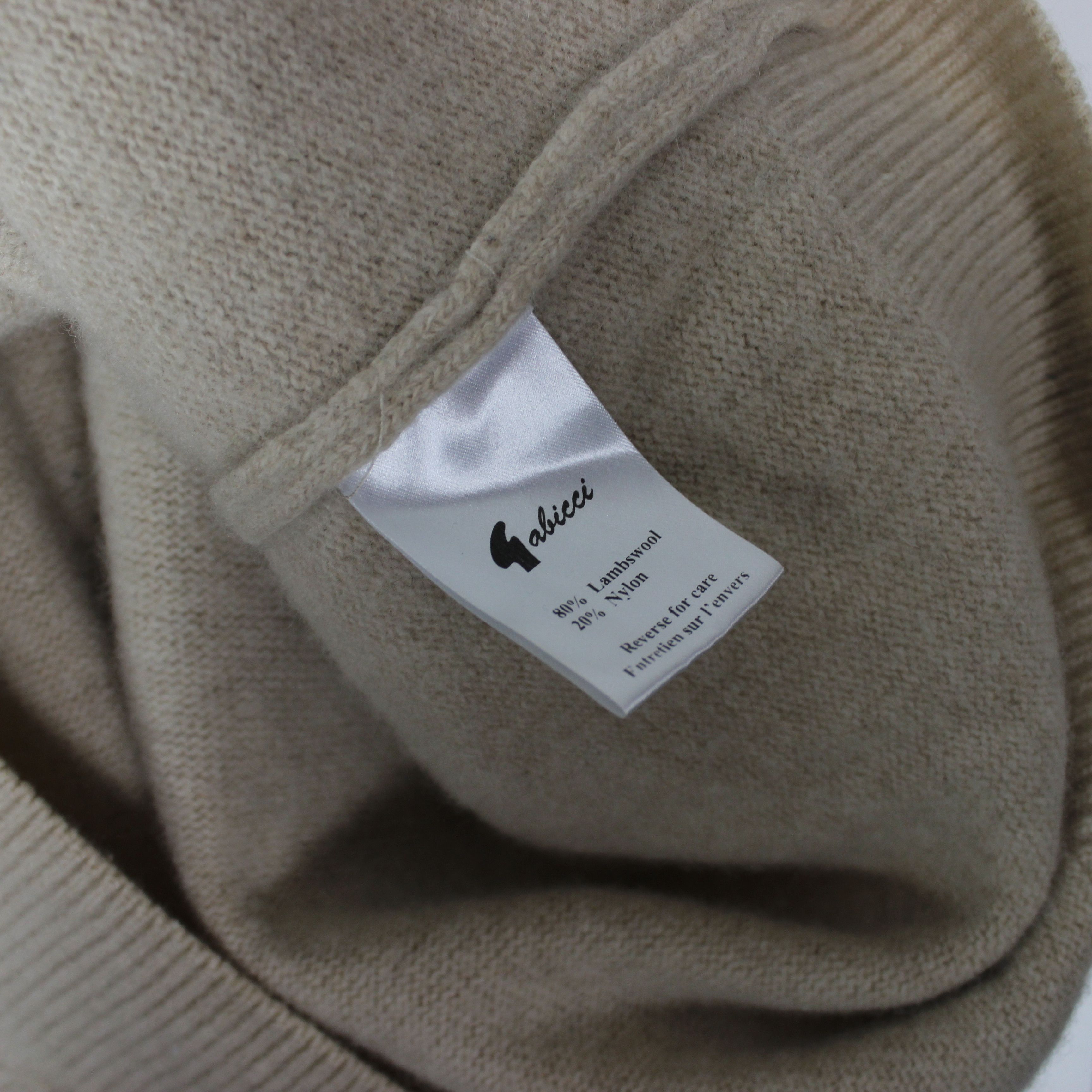 Gabicci Gabicci zip sweater beige pure wool Collezione True L XL Size US XL / EU 56 / 4 - 10 Thumbnail