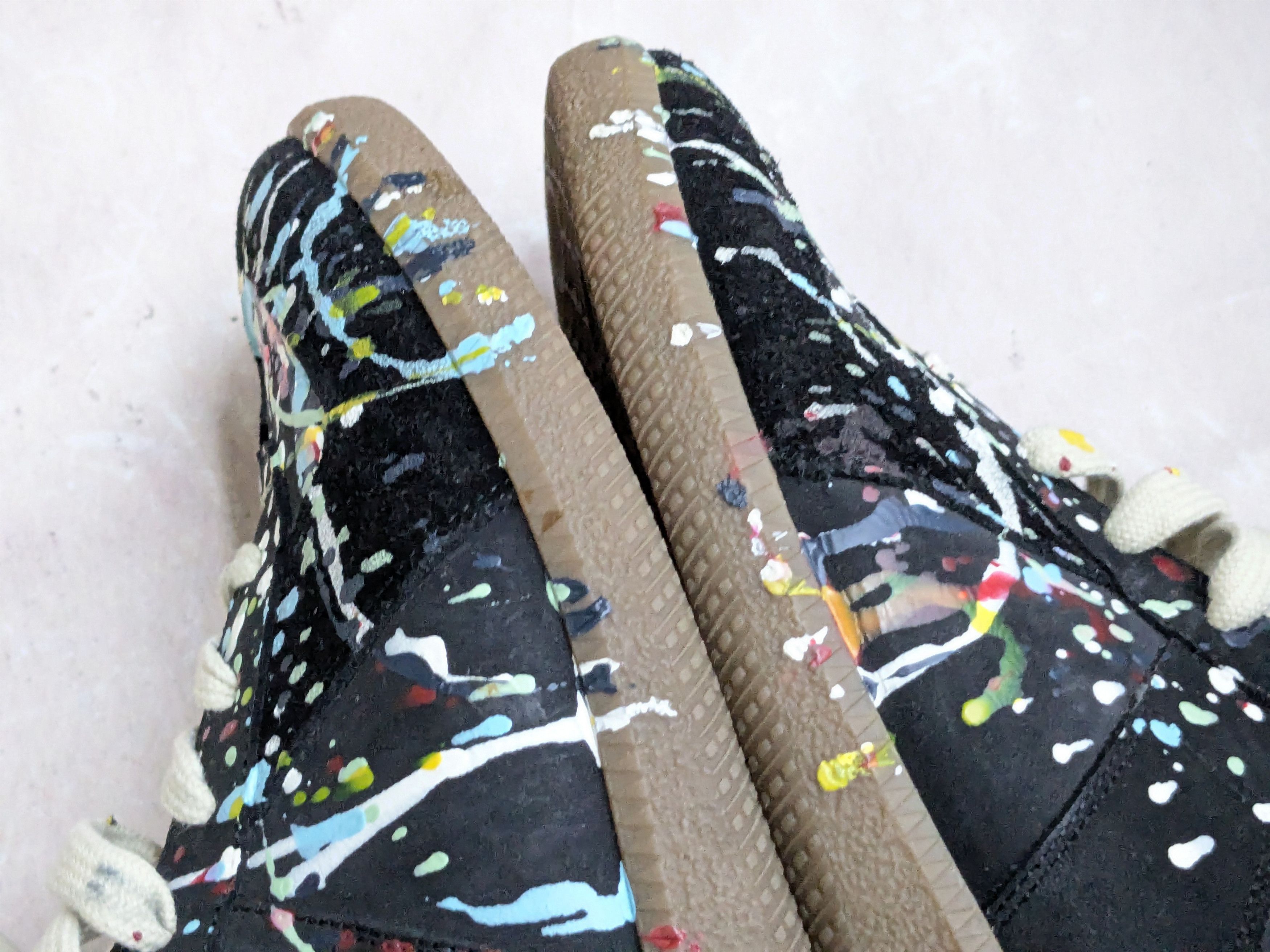 Maison Margiela Maison Margiela Replica GAT Black Paint Splatter 9 42 Size US 9 / EU 42 - 9 Thumbnail