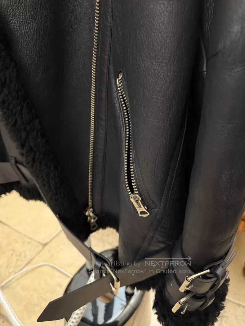 Acne Studios Acne Studios Shearling and Leather Combination Jacket, bla Size XS / US 0-2 / IT 36-38 - 6 Thumbnail