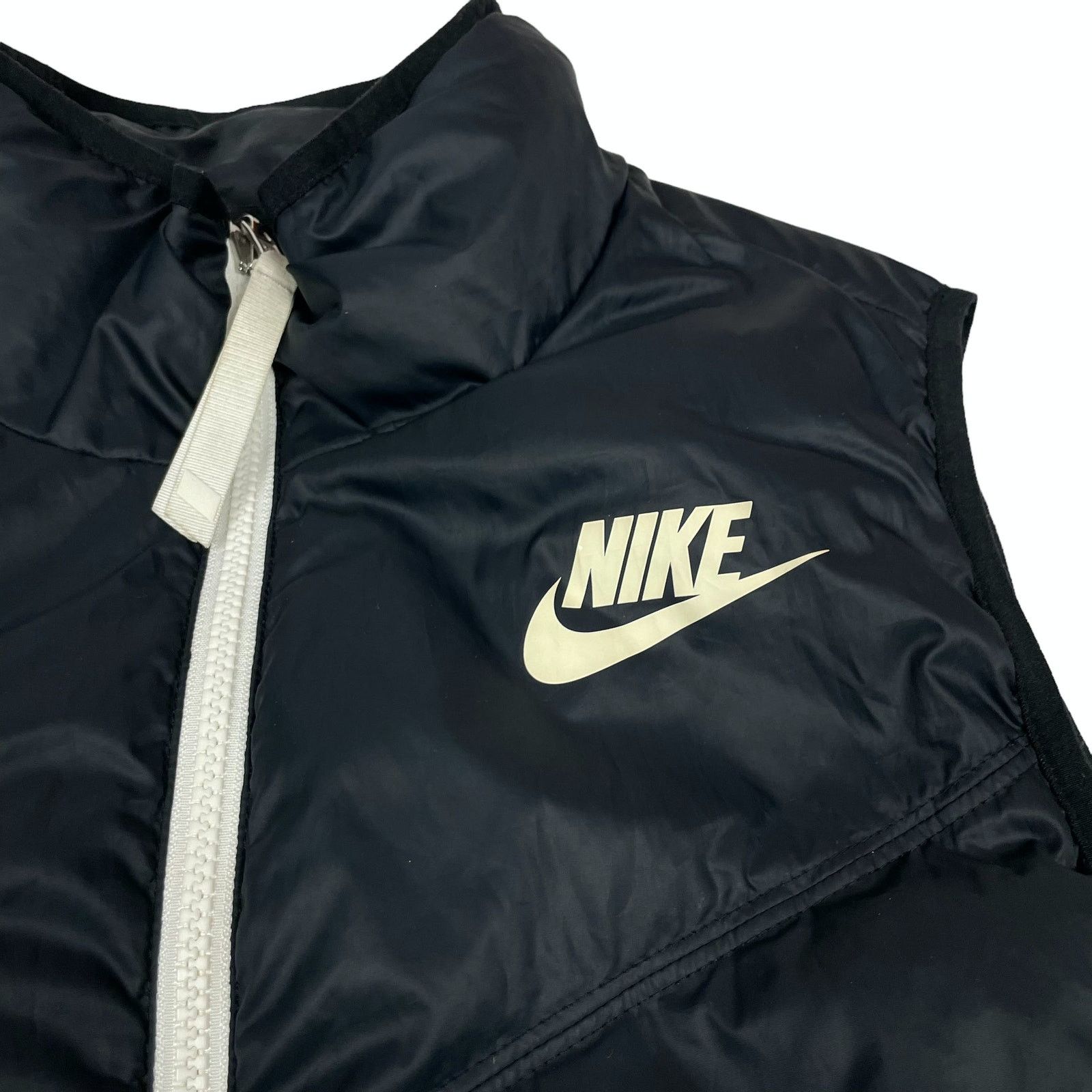 Nike Nike Women Black Long Sleeve Outdoor Full Zip Puffer Vest S Size S / US 4 / IT 40 - 4 Thumbnail