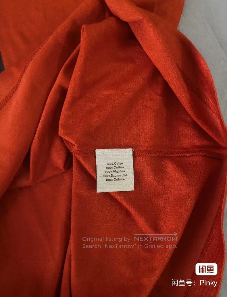 Hermes Hermes Short-sleeved t-shirt, orange, printed pattern Size US XS / EU 42 / 0 - 4 Thumbnail