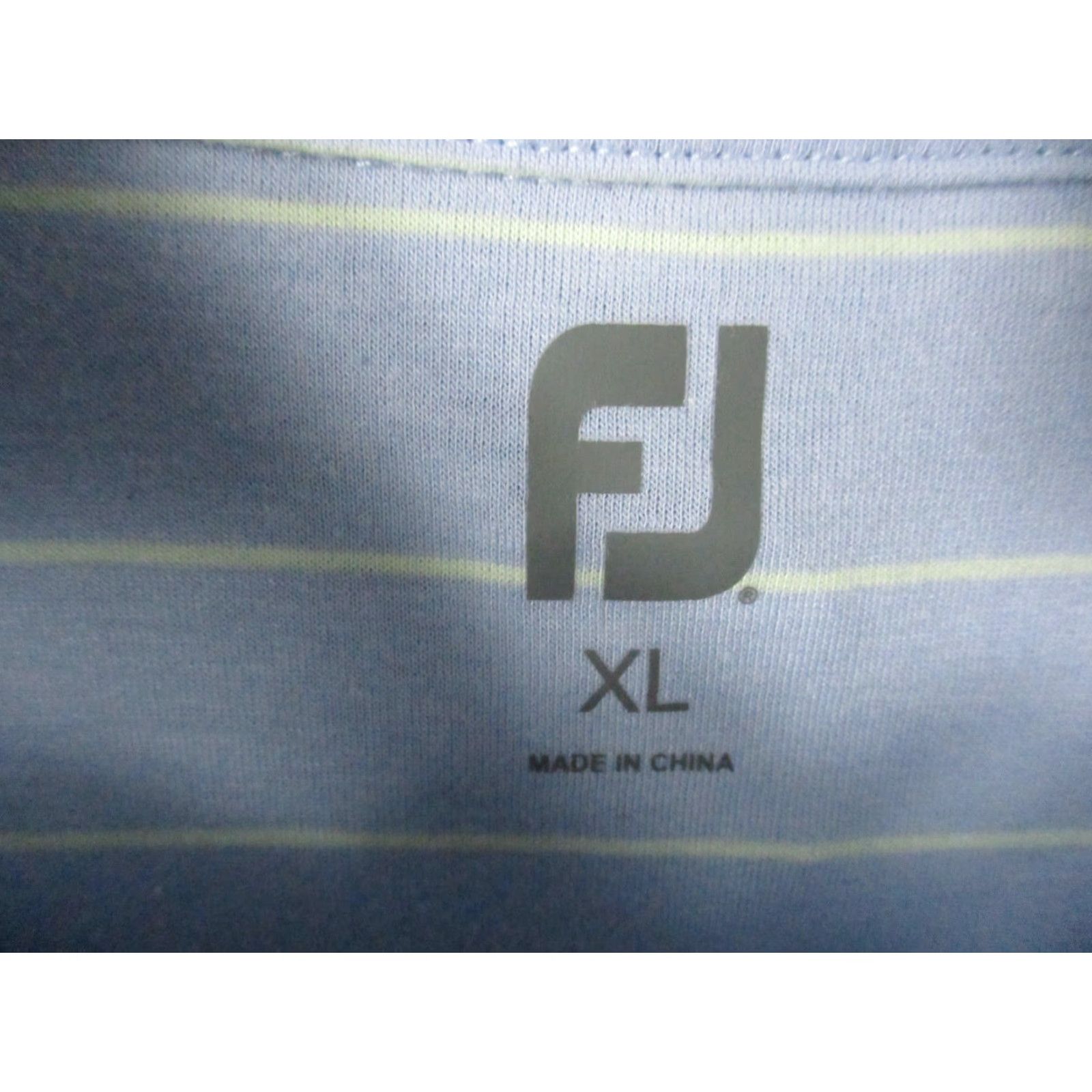 Vintage FJ Polo Shirt XL Men's Golf Blue White Stripe Cotton Polyester Blend Shirt Polo Sports Size US XL / EU 56 / 4 - 3 Thumbnail