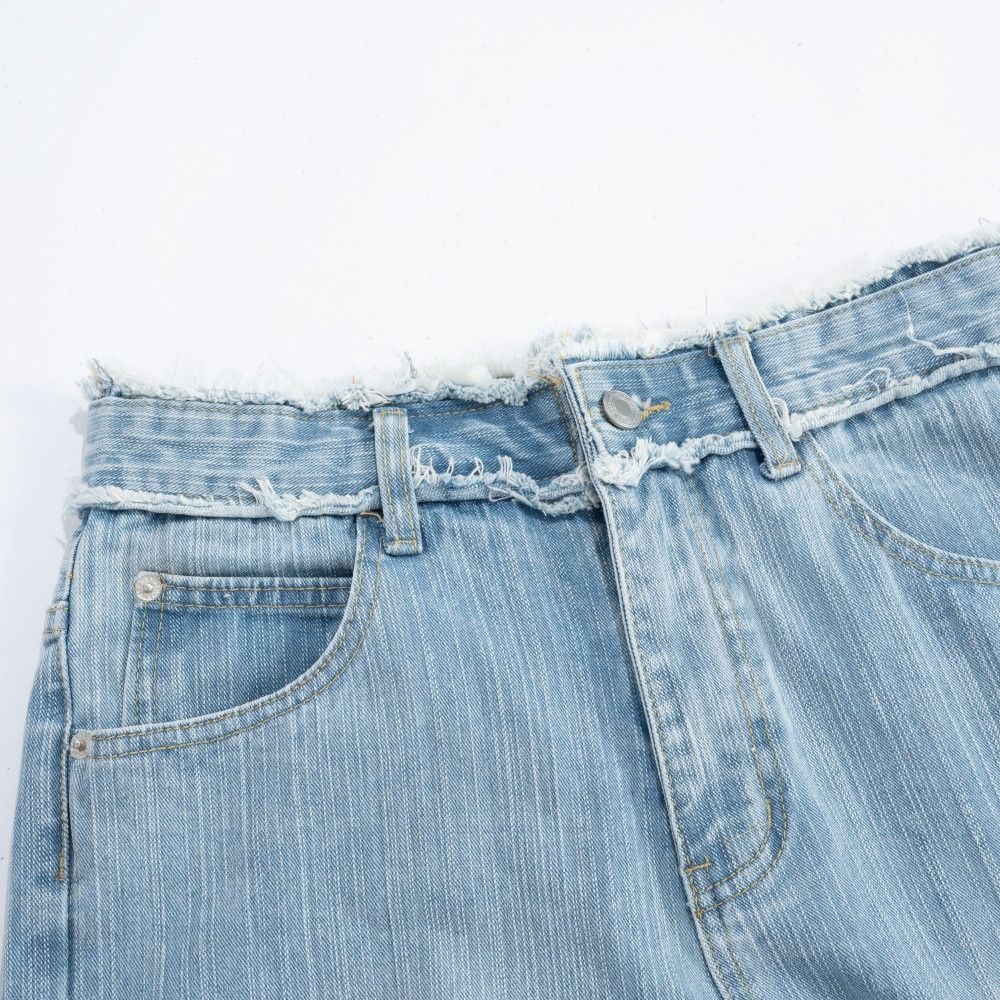 Jean Men's vintage frayed wash distressed loose-fitting jeans Size US 32 / EU 48 - 3 Thumbnail
