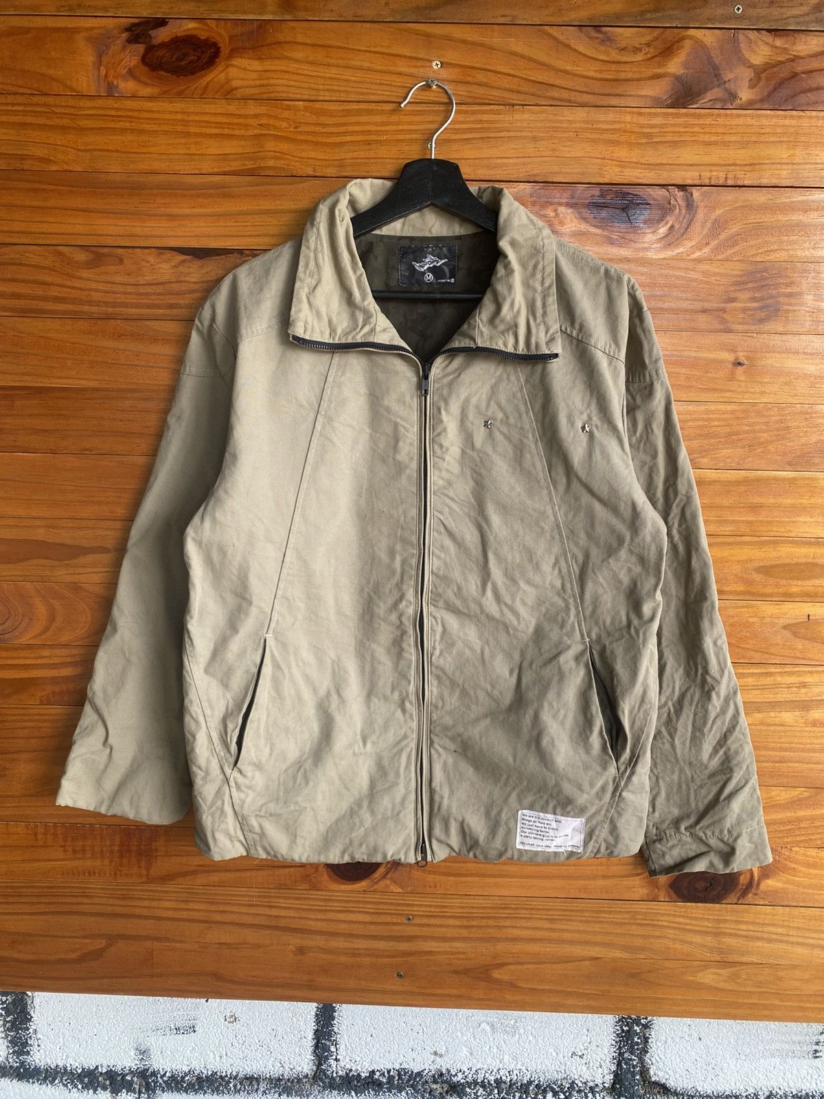 Japanese Brand Doarat Inc Beige Zip-Up Jacket – Japanese Streetwear Classic Size US M / EU 48-50 / 2 - 3 Thumbnail
