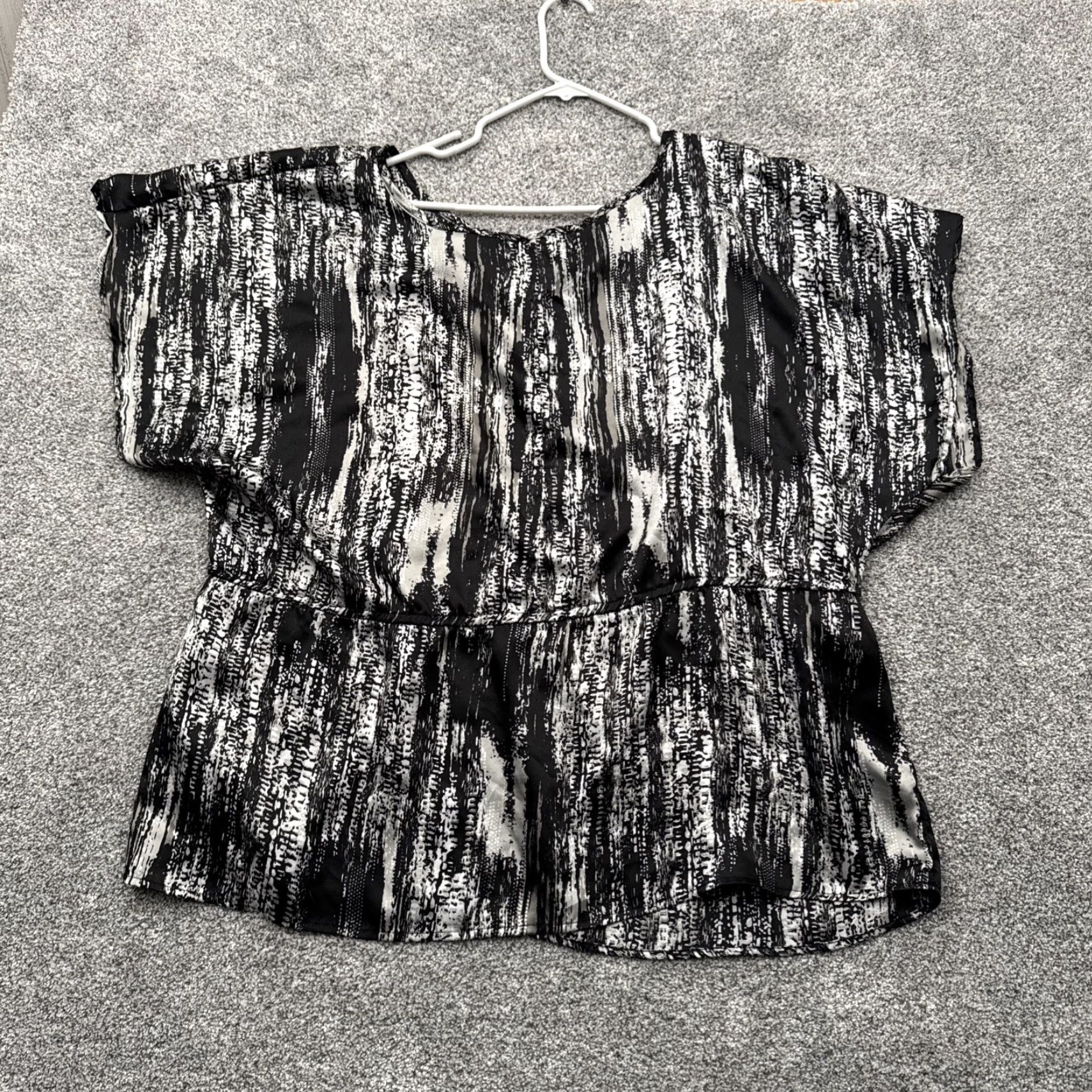 Vintage VINTAGE Y2K Peplum Top Womens 2X Plus Boho Abstract Edgy Grunge Chic Streetwear Size XXL / US 16-18 / IT 52-54 - 5 Thumbnail