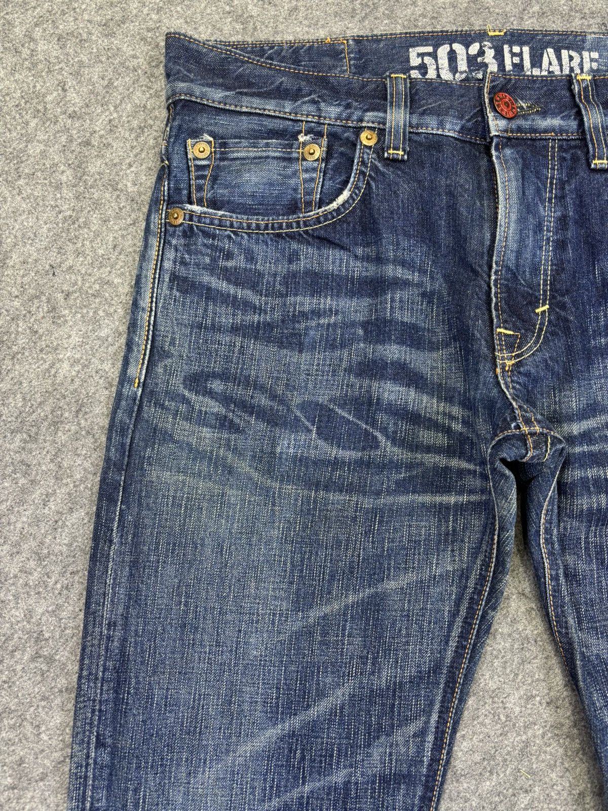Edwin 💥Flare💥Edwin 503 Sick Fades Flare Denim K39 Size US 36 / EU 52 - 4 Thumbnail