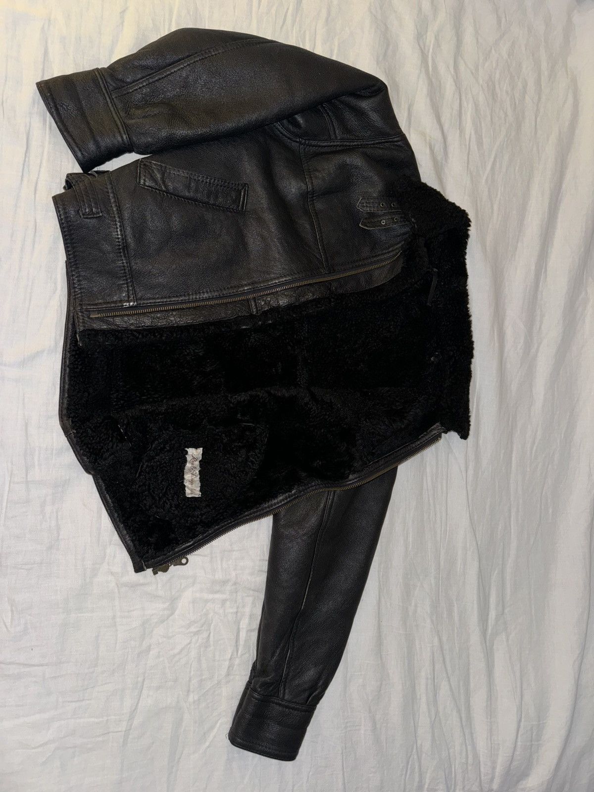 Art Comes First Leather Shearling Coat Size US M / EU 48-50 / 2 - 2 Thumbnail