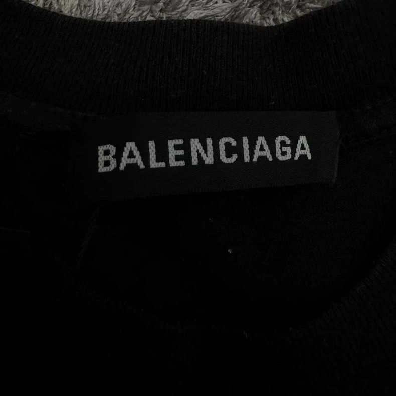 Balenciaga Balenciaga Black oil gauge letter logo short sleeve Size US S / EU 44-46 / 1 - 2 Thumbnail