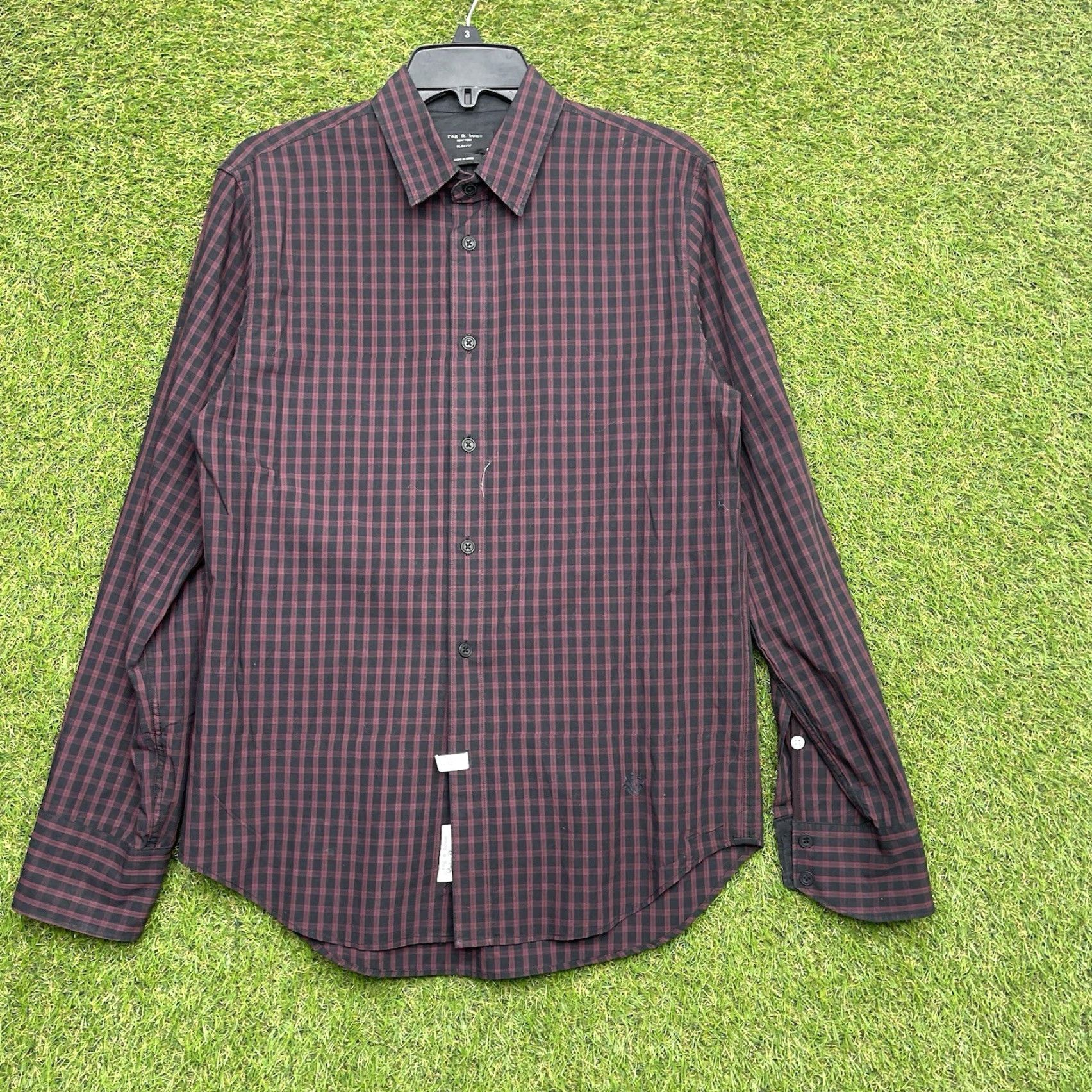 Rag & Bone rag & bone Button-Up Shirt Mens Small Long Sleeve Plaid Slim Fit Casual Preppy Size US S / EU 44-46 / 1 - 2 Thumbnail