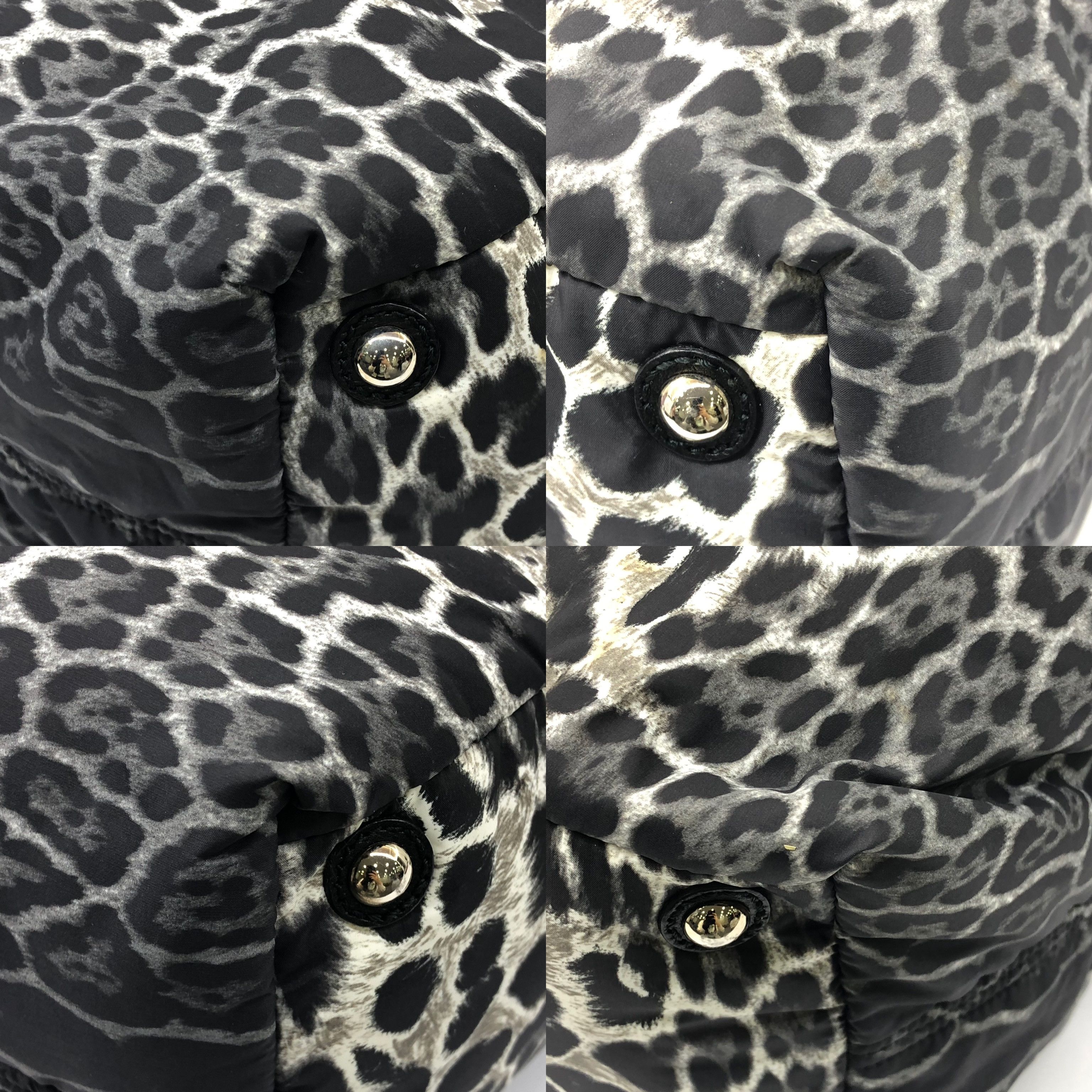 Yves Saint Laurent Yves Saint Laurent Easy Leopard Print Nylon Handbag Size ONE SIZE - 5 Thumbnail
