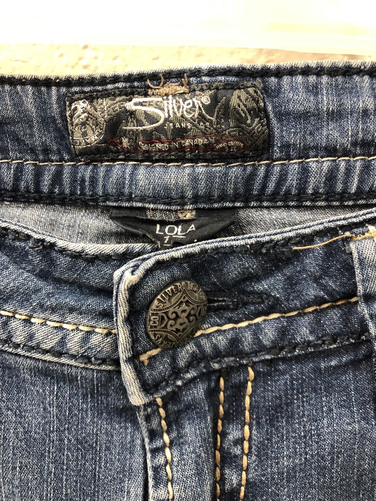 Designer Silver Jeans Lola Mid Rise Skinny Jeans Size 32" / US 10 / IT 46 - 2 Thumbnail